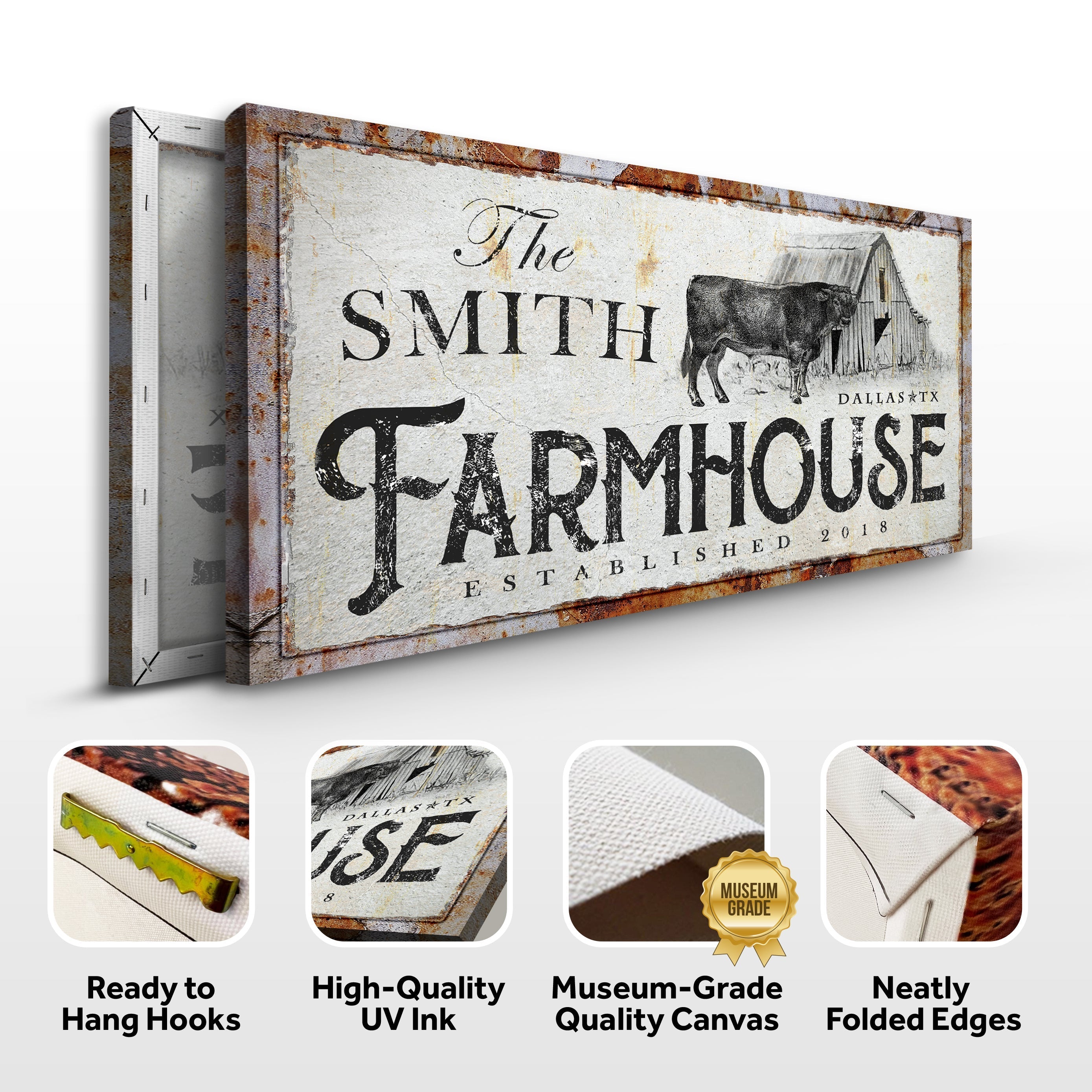 Rustic Farmhouse Sign Made In USA on sale at MyriadMart