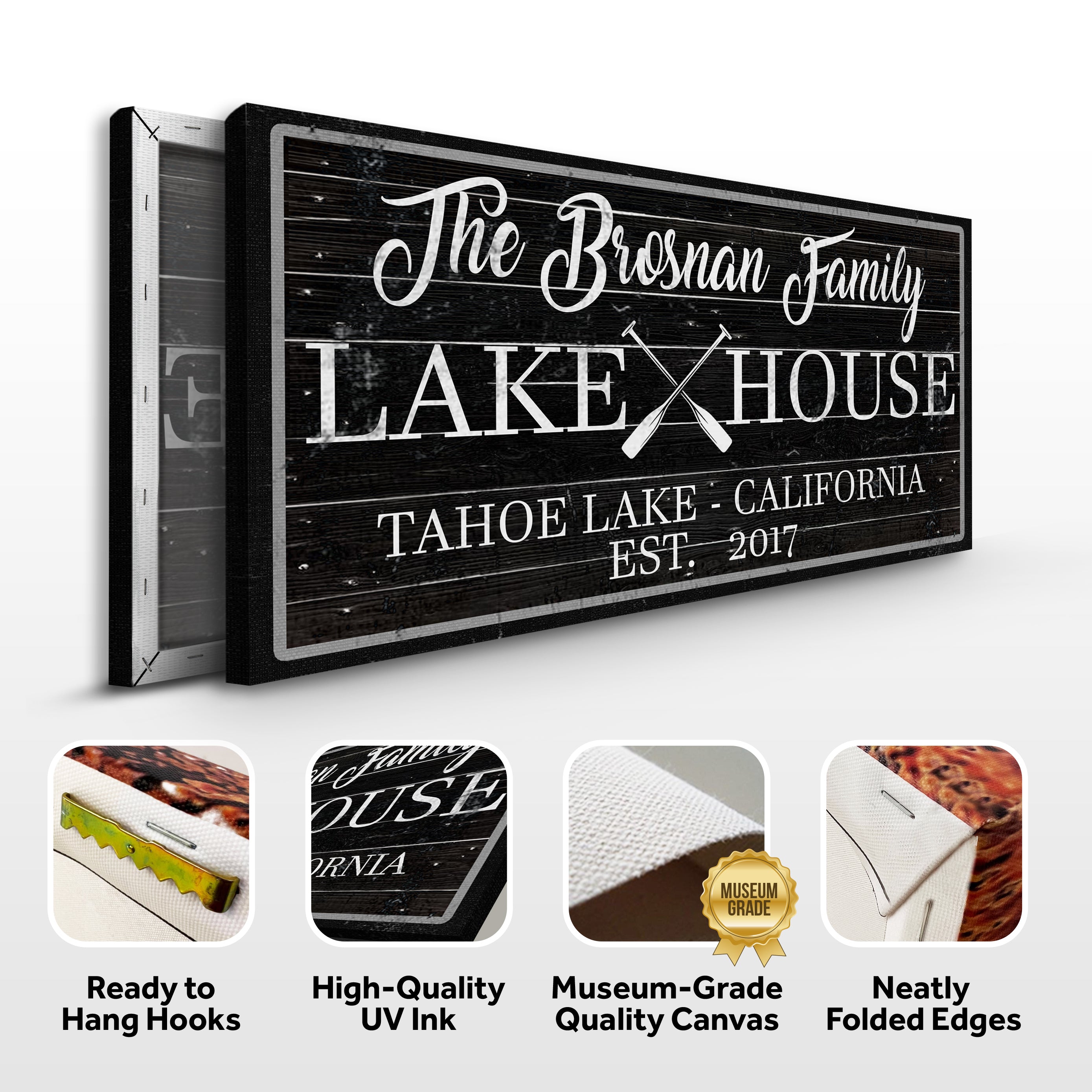 Family Lake House Paddle Sign II on sale at MyriadMart