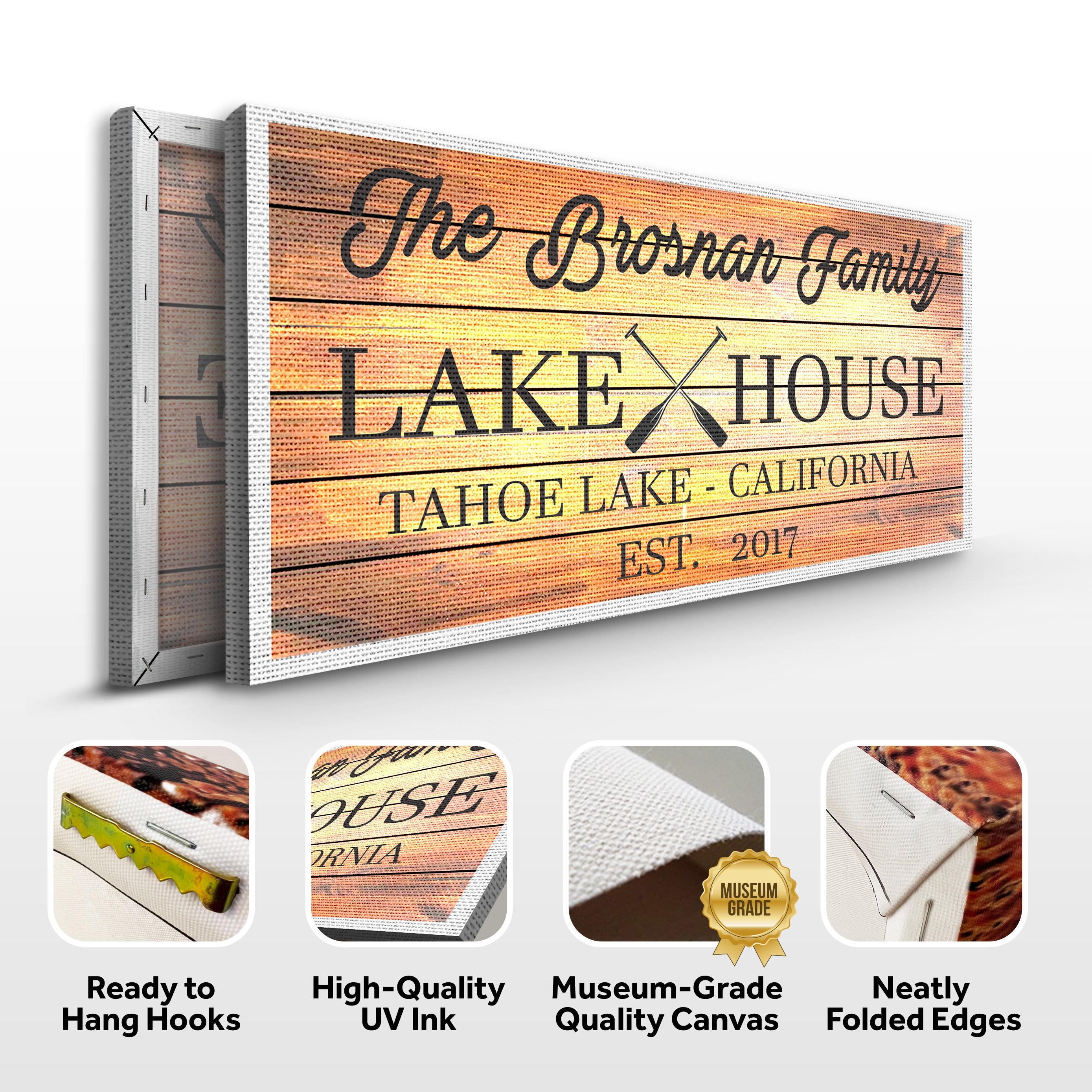 Family Lake House Paddle Sign III on sale at MyriadMart