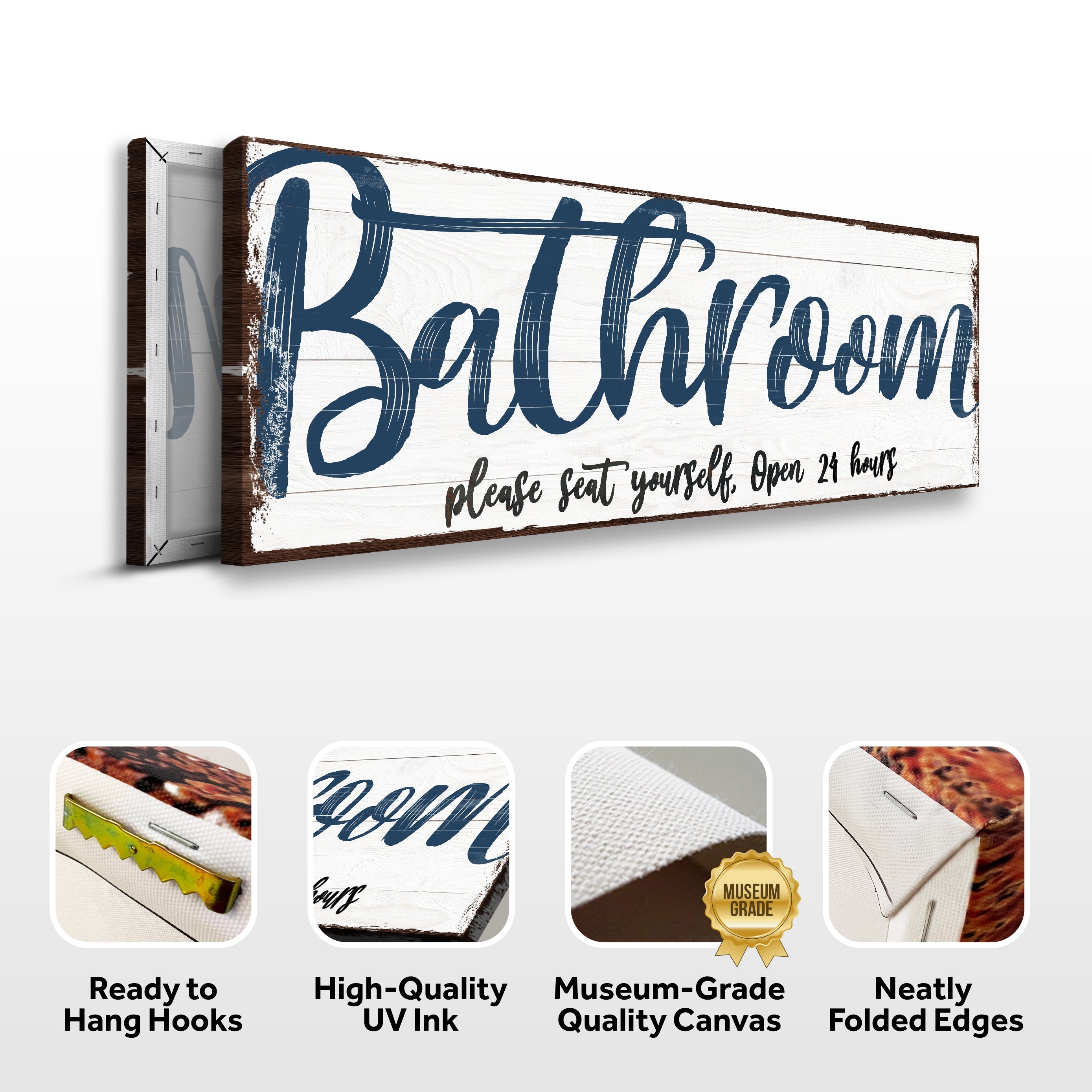 Please Seat Yourself Bathroom Sign II on sale at MyriadMart