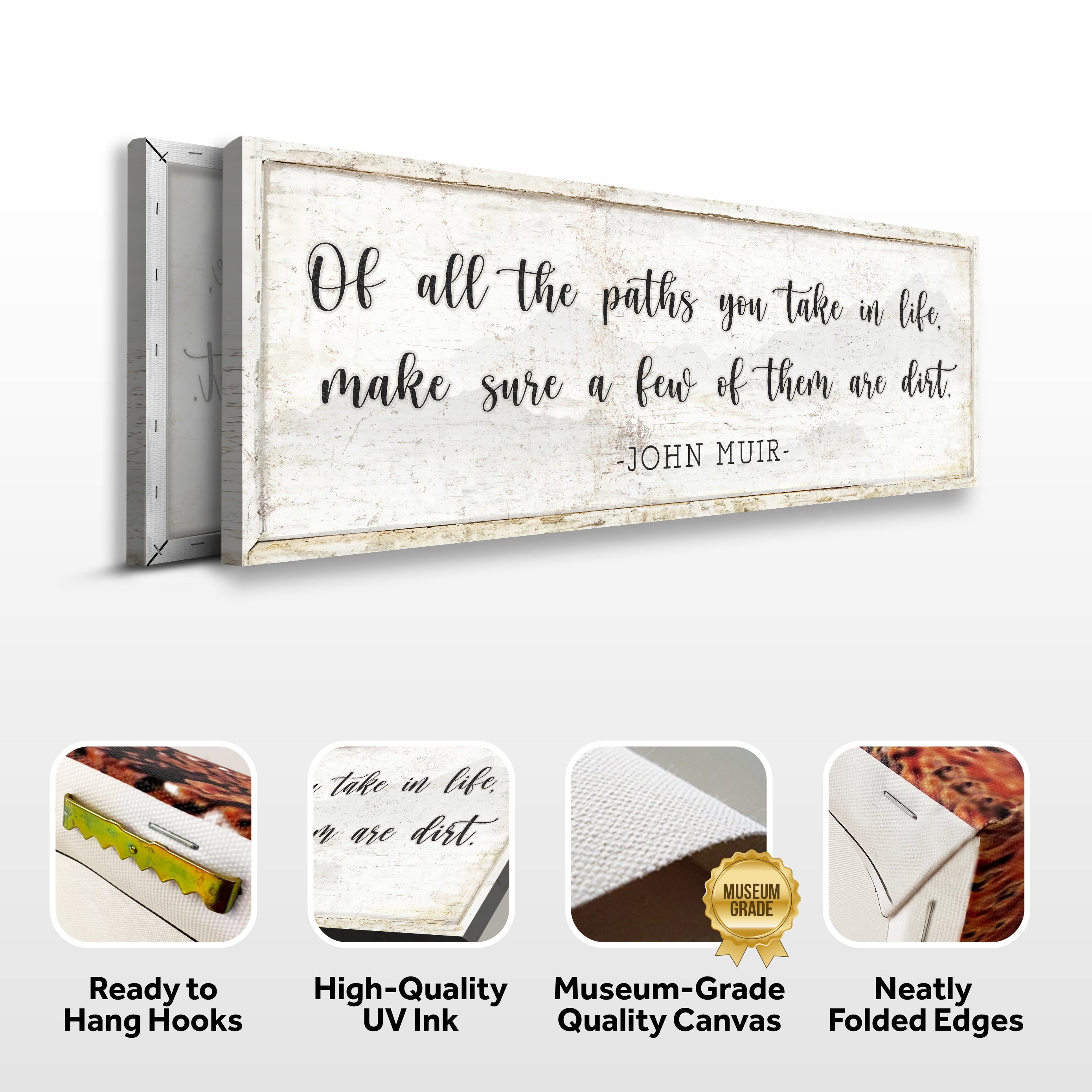 Of All the Paths You Take in Life Make Sure A Few Of Them Are Dirt Cabin Sign III on sale at MyriadMart