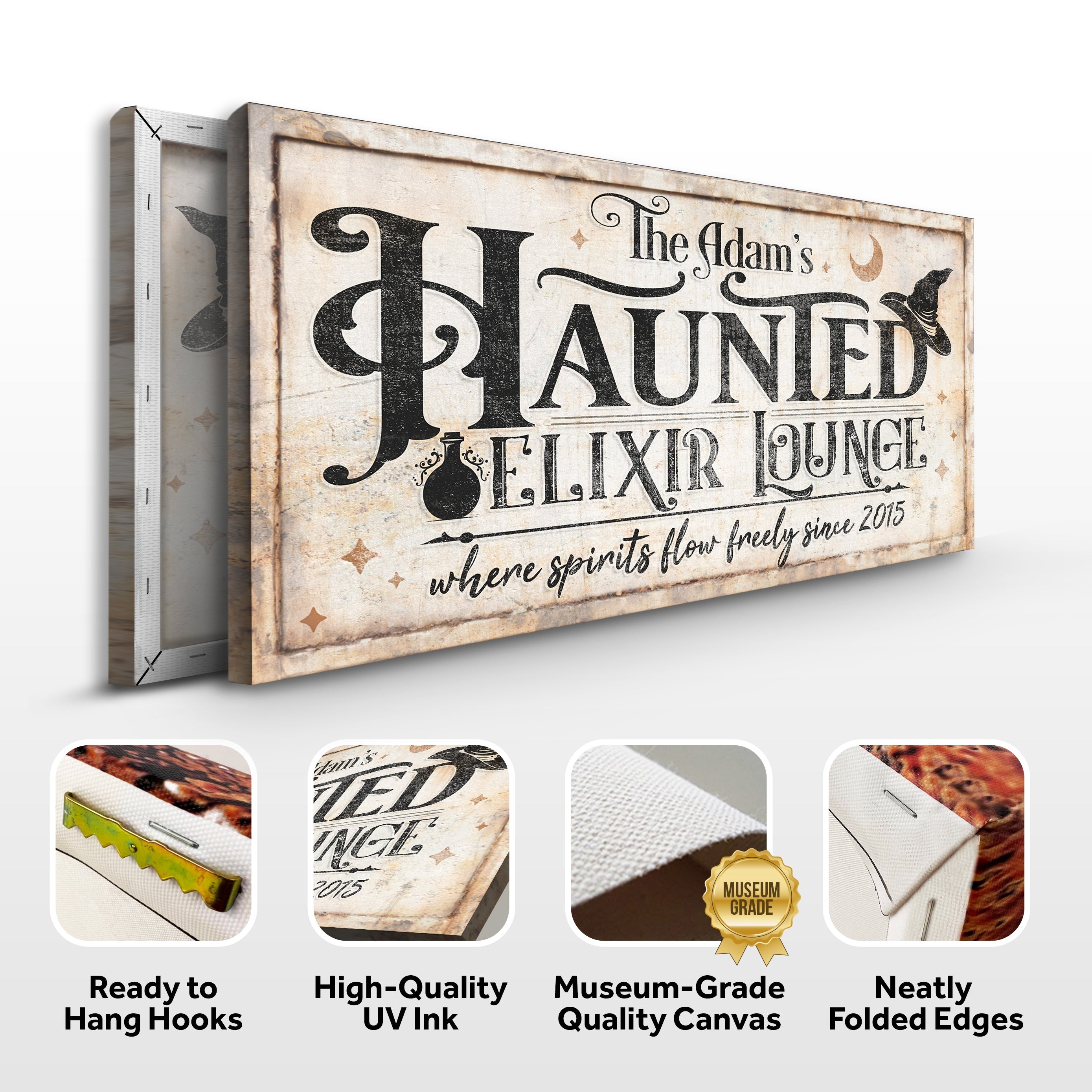 The Haunted Elixir Lounge Halloween Sign II on sale at MyriadMart