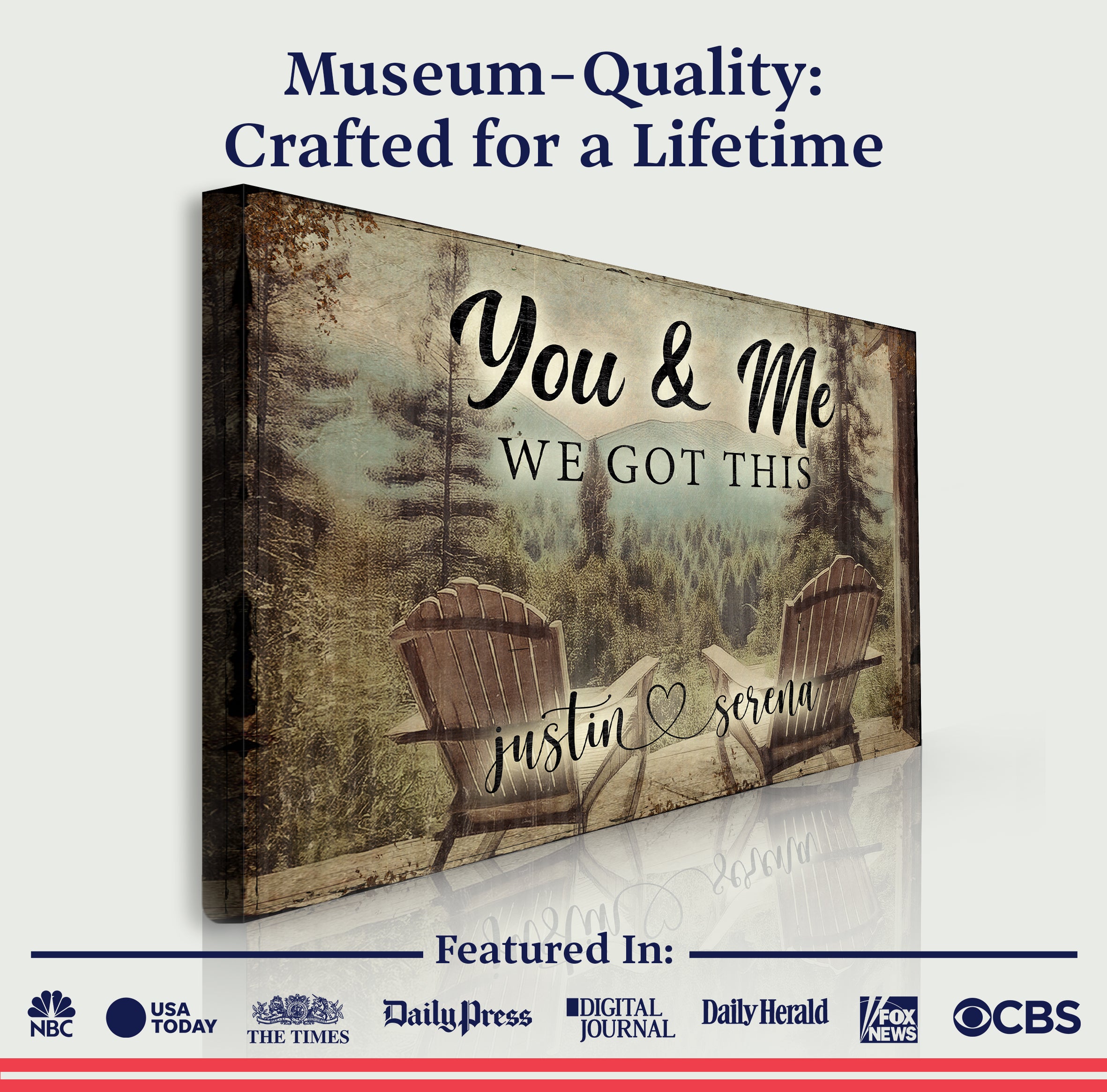 You And Me We Got This Signs | Couple Name Sign Wall Art | Couple Mountain Sign Decor | Personalized Housewarming Gift | Anniversary Gift ETSY on sale at MyriadMart