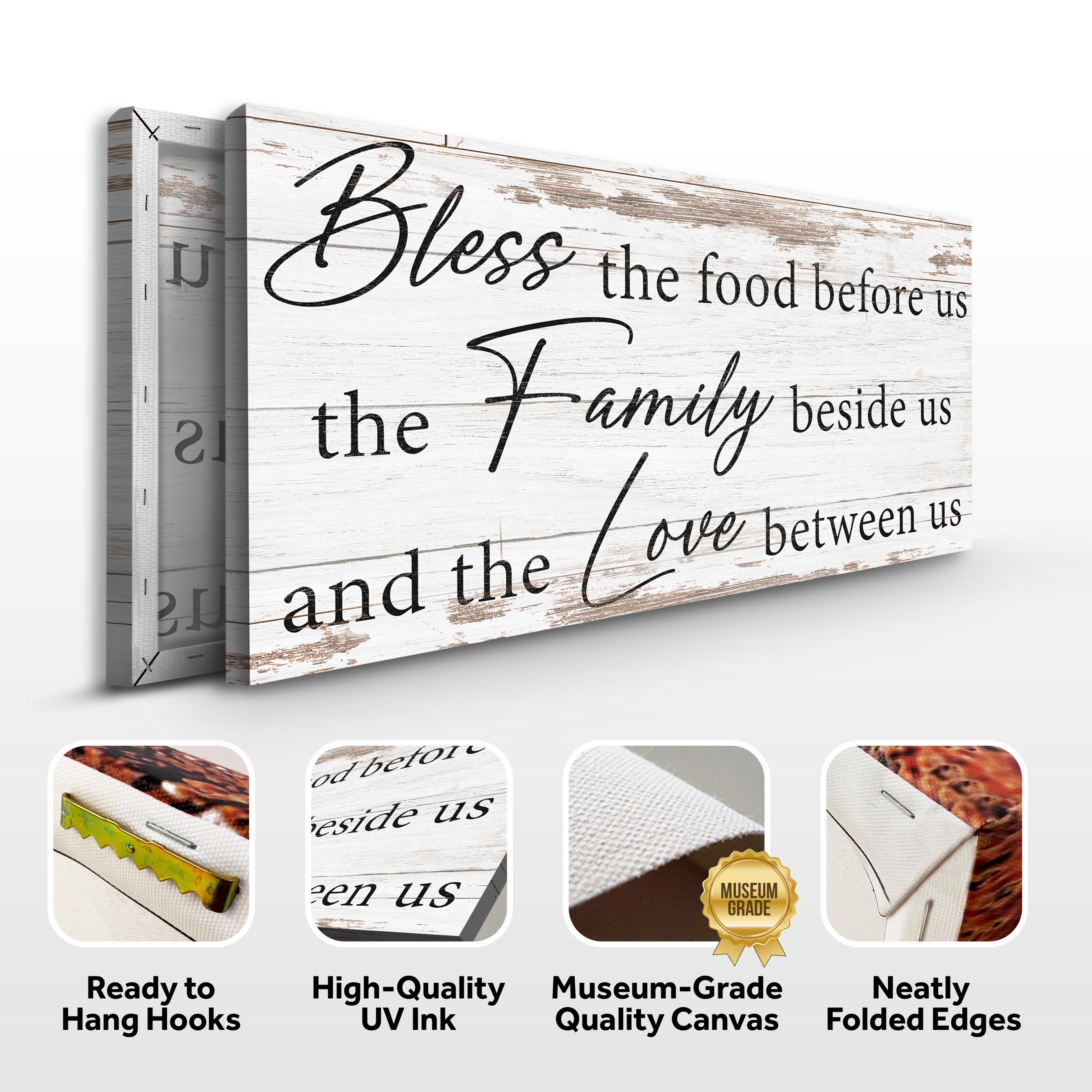Bless The Food, Family, And Love Sign V on sale at MyriadMart