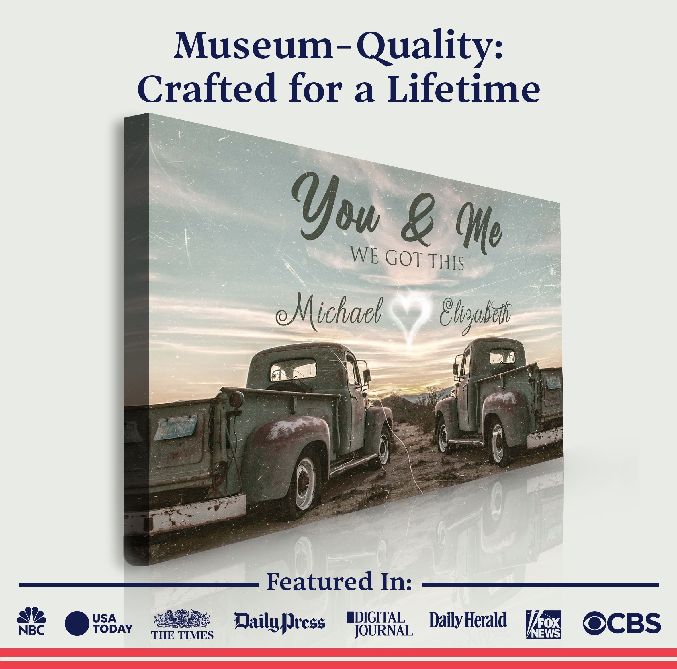 Vintage Truck Themed We Got This Couple Sign on sale at MyriadMart