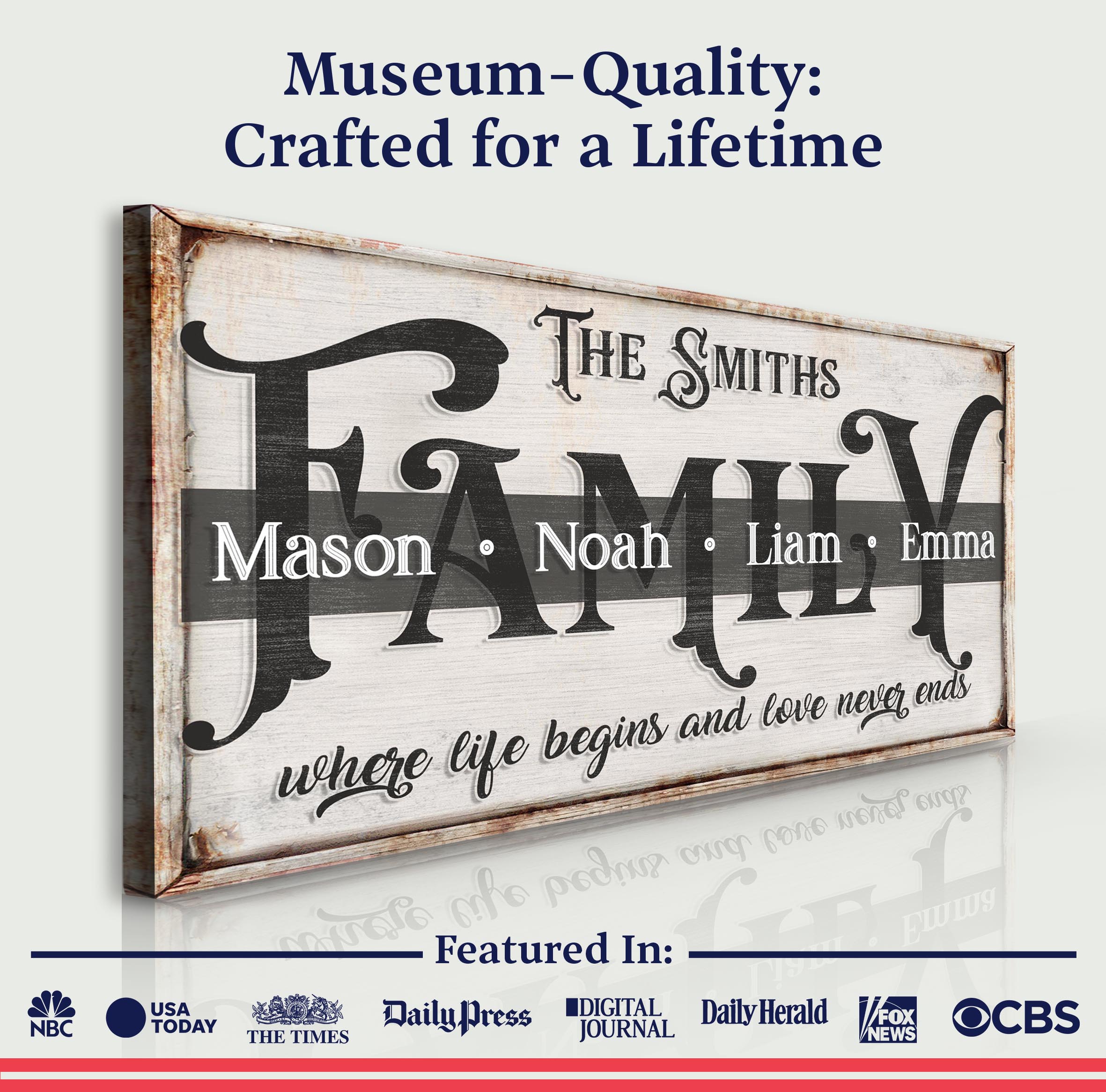 Family Sign XXIII on sale at MyriadMart