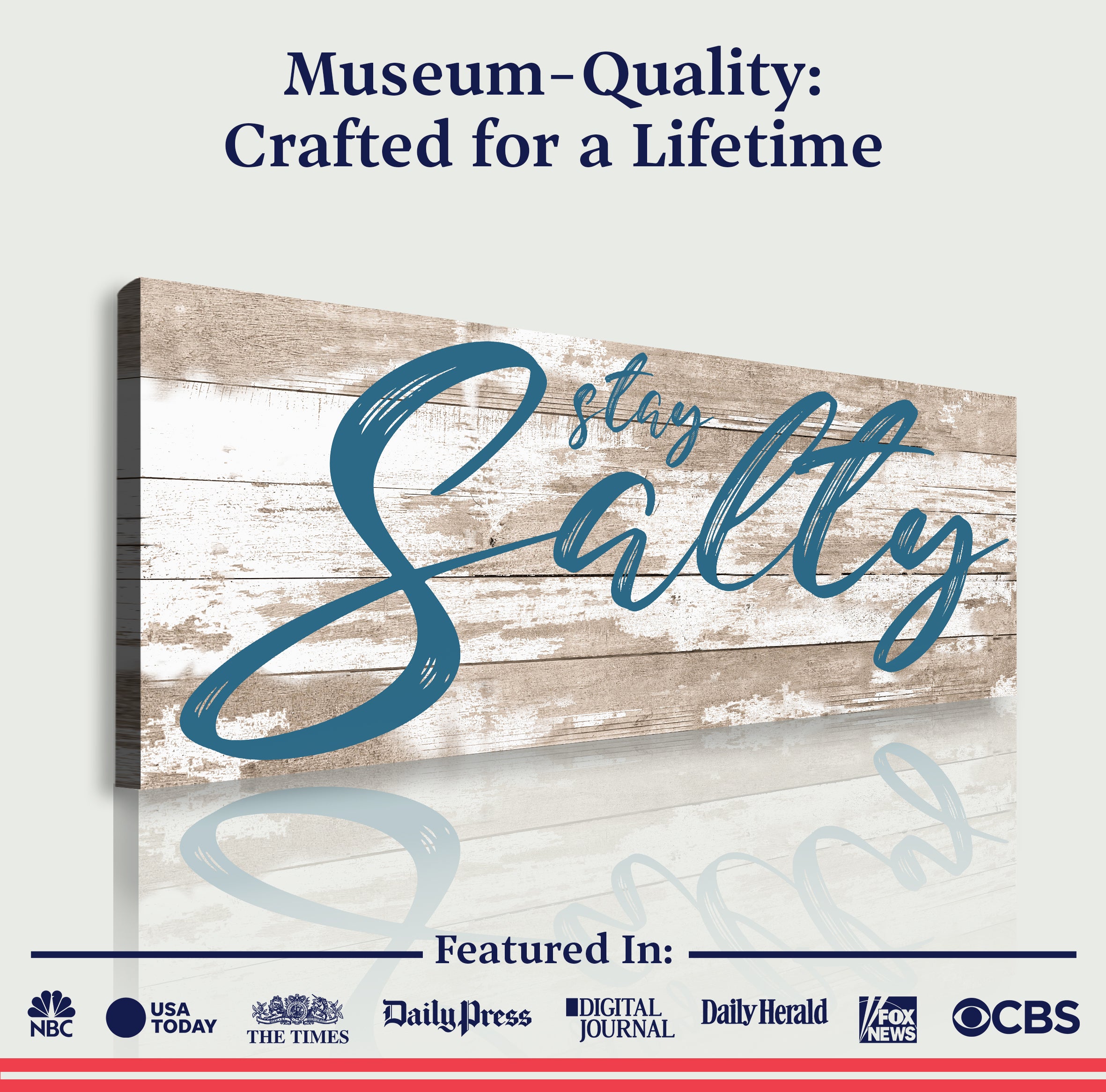 Stay Salty Coastal Sign II on sale at MyriadMart