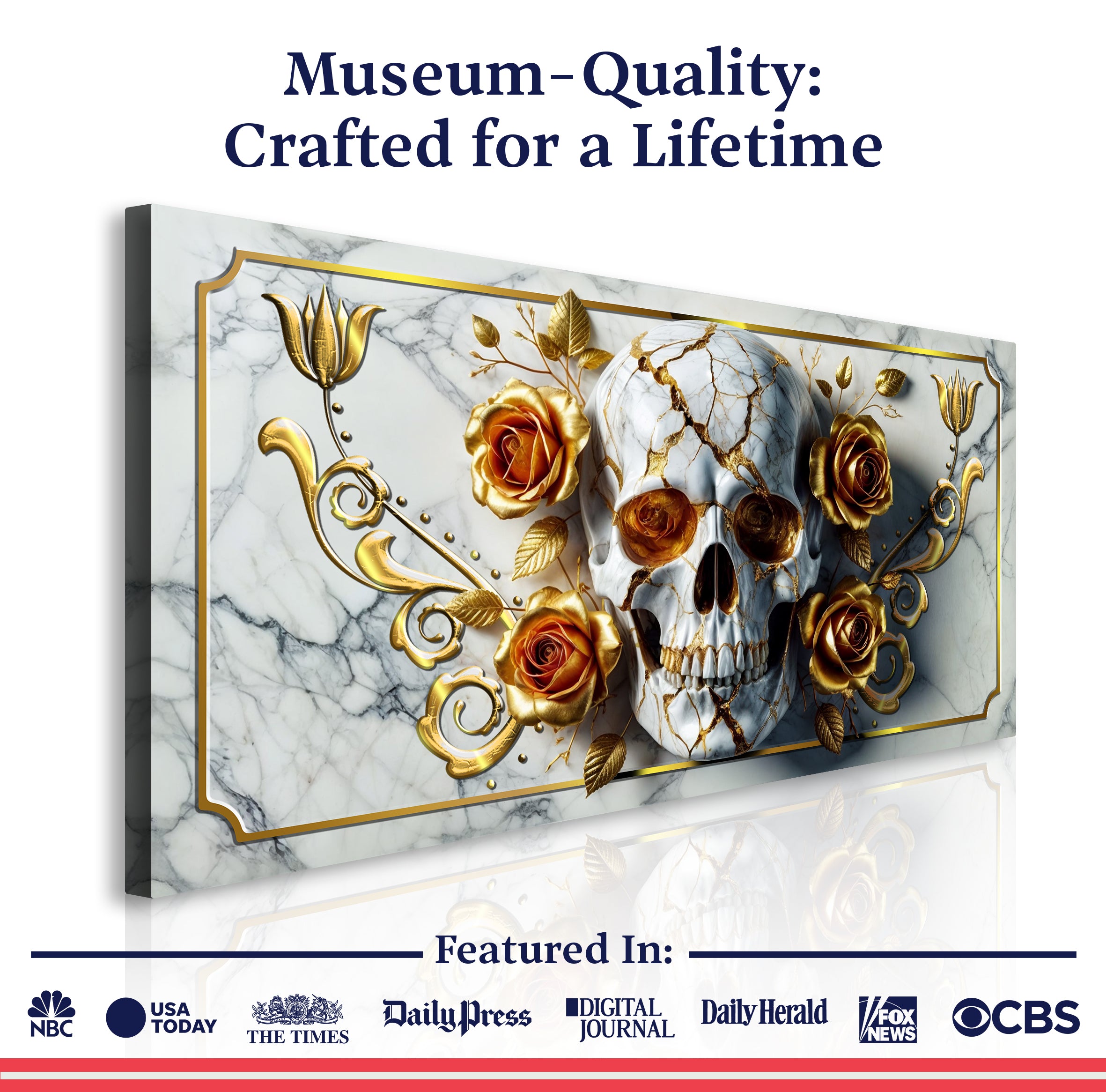 3D Rose and Skull Wall Art II on sale at MyriadMart