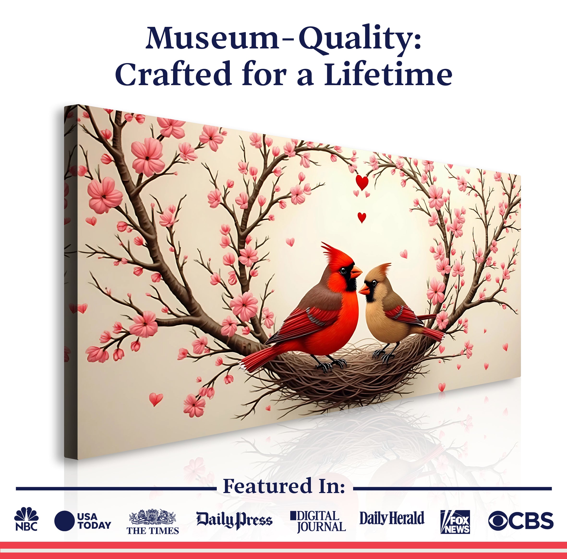 3D Cardinals Wall Art II on sale at MyriadMart