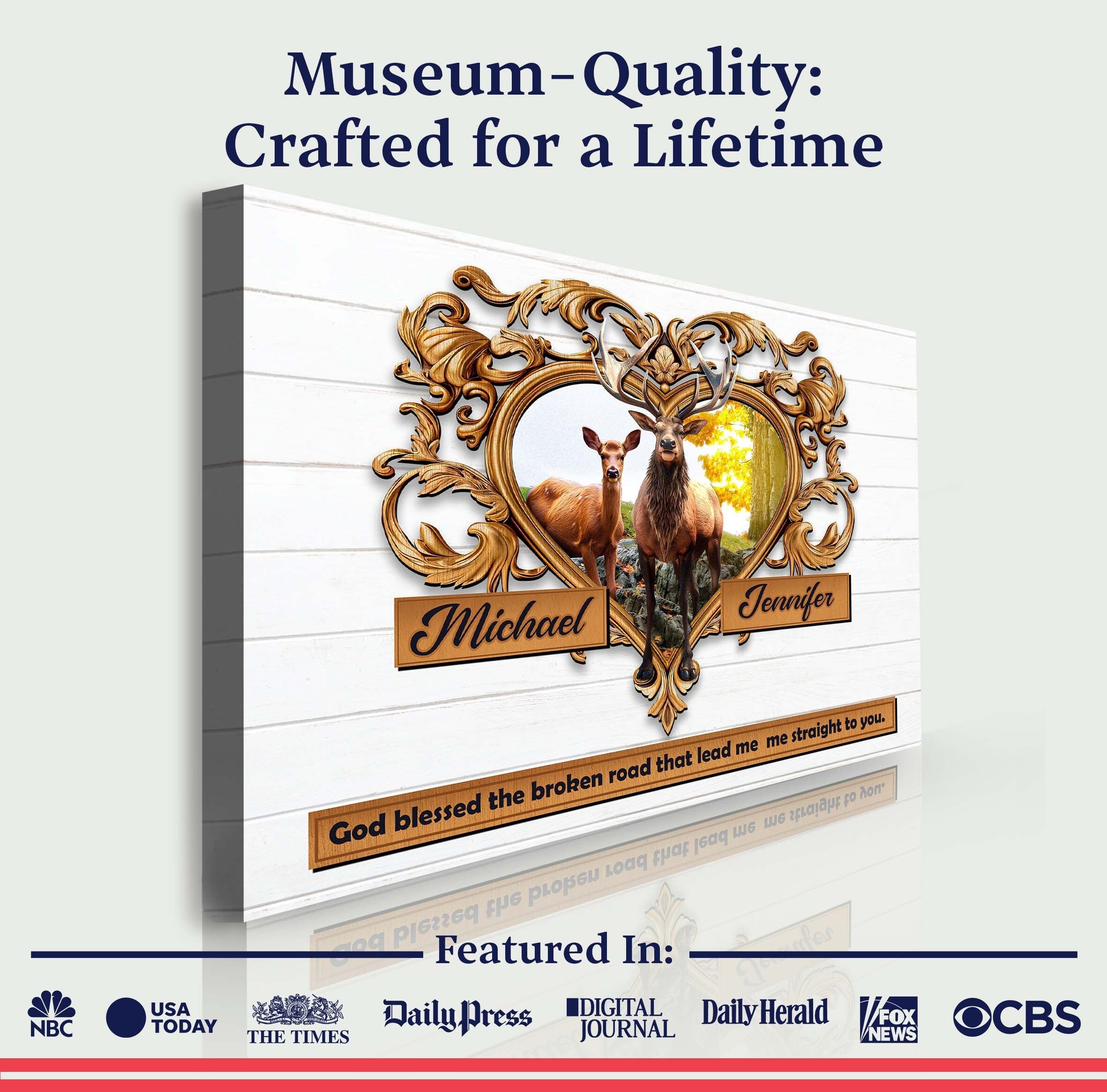 Couple Deer Sign on sale at MyriadMart