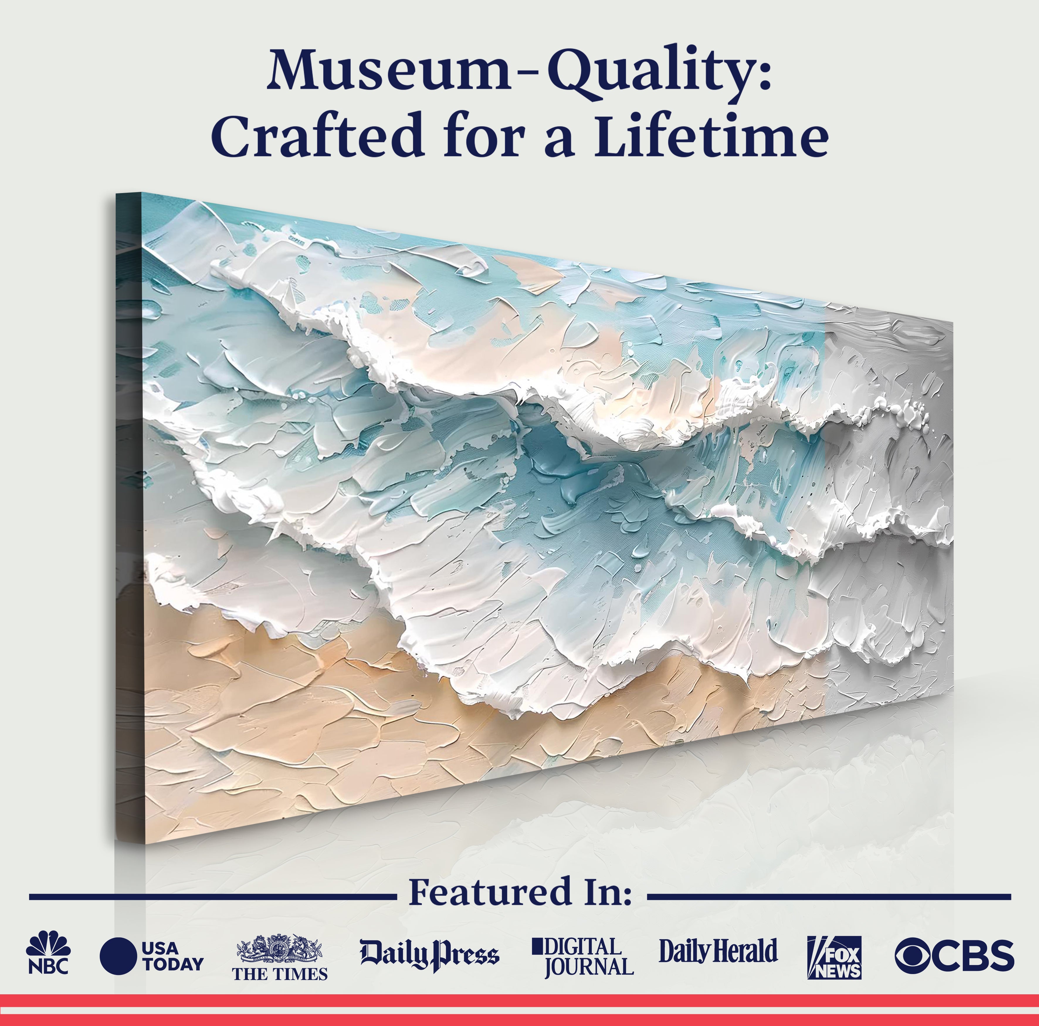 Blue Ocean Coastal Wall Art on sale at MyriadMart