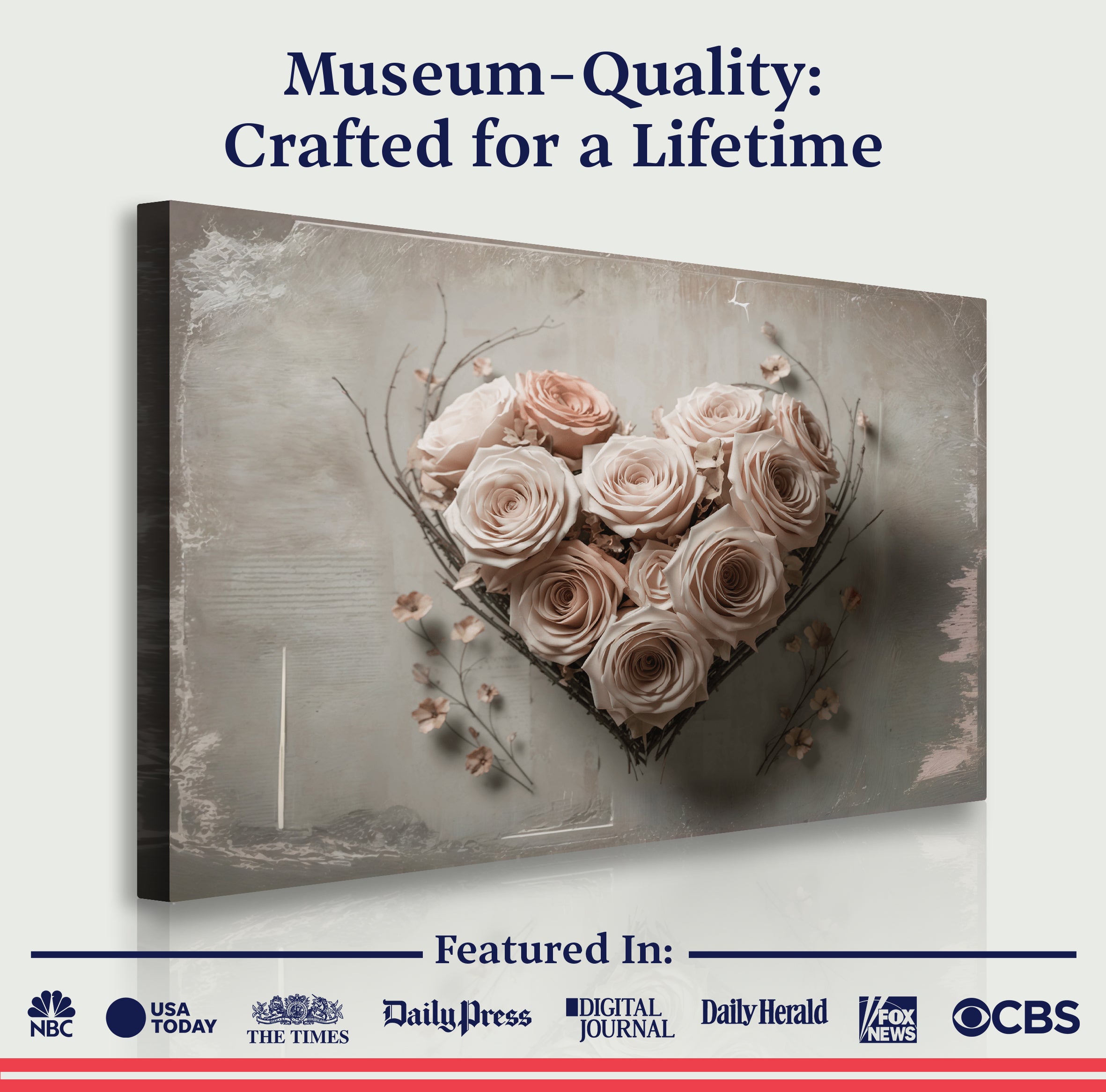 Floral Heart Wall Art on sale at MyriadMart