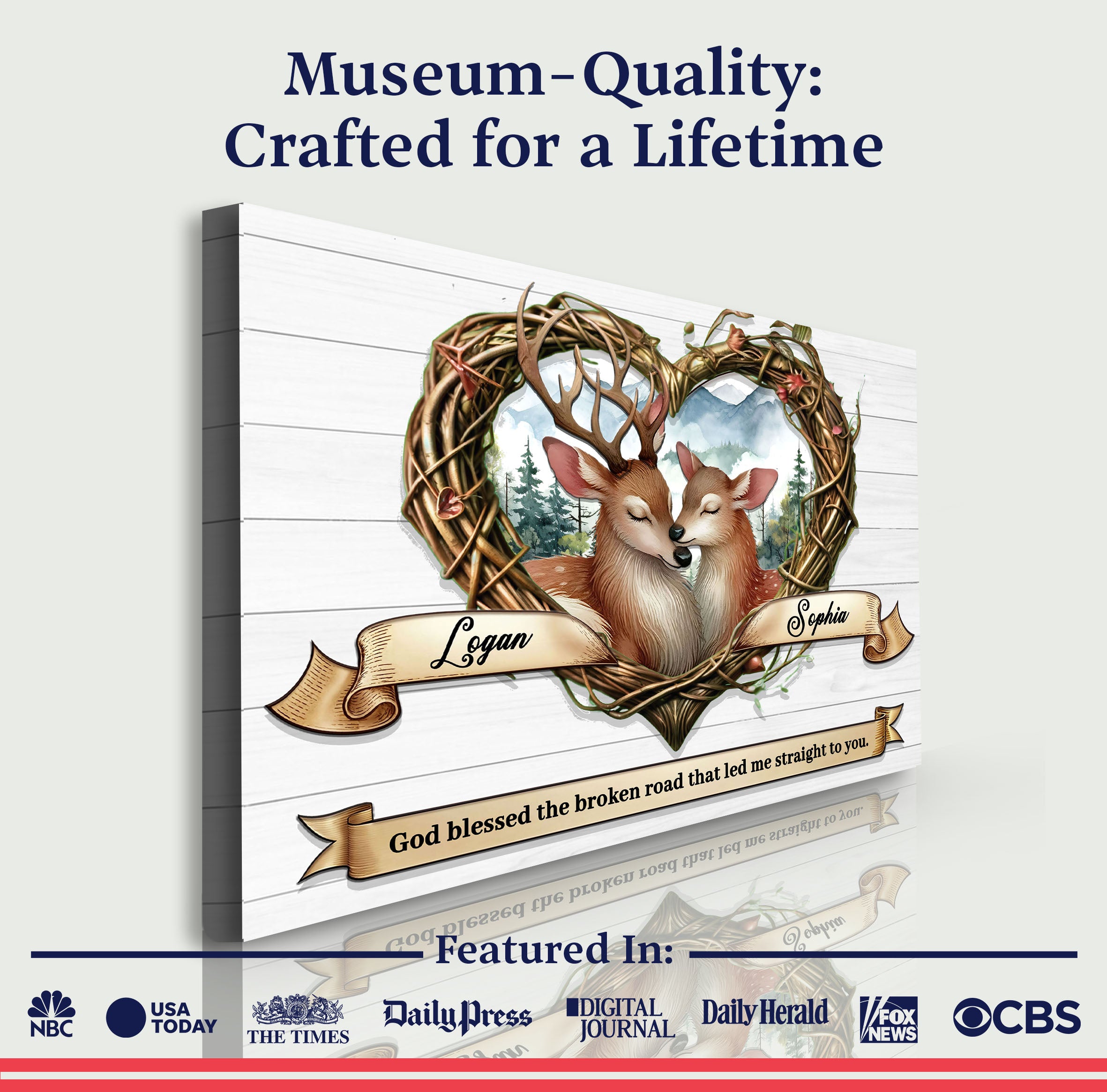 Couple Deer Sign IV on sale at MyriadMart