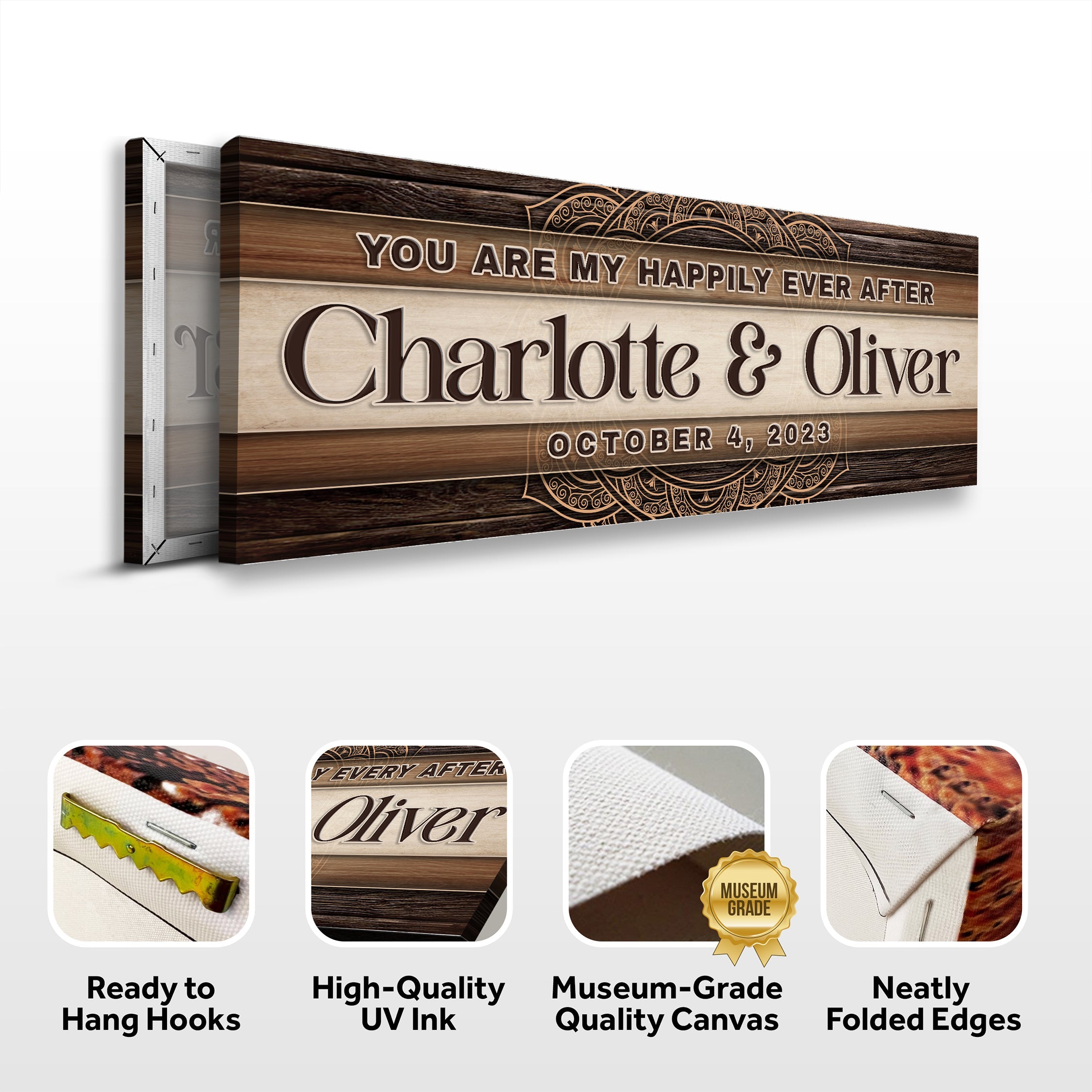 Personalized Happily Ever After Couple Sign IV on sale at MyriadMart