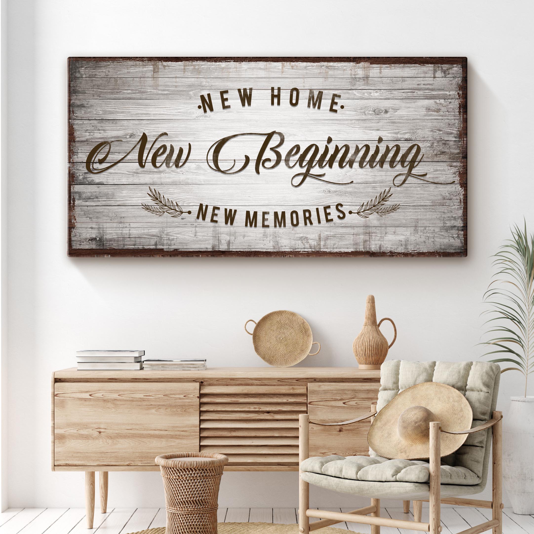 New Home, New Beginning Sign on sale at MyriadMart