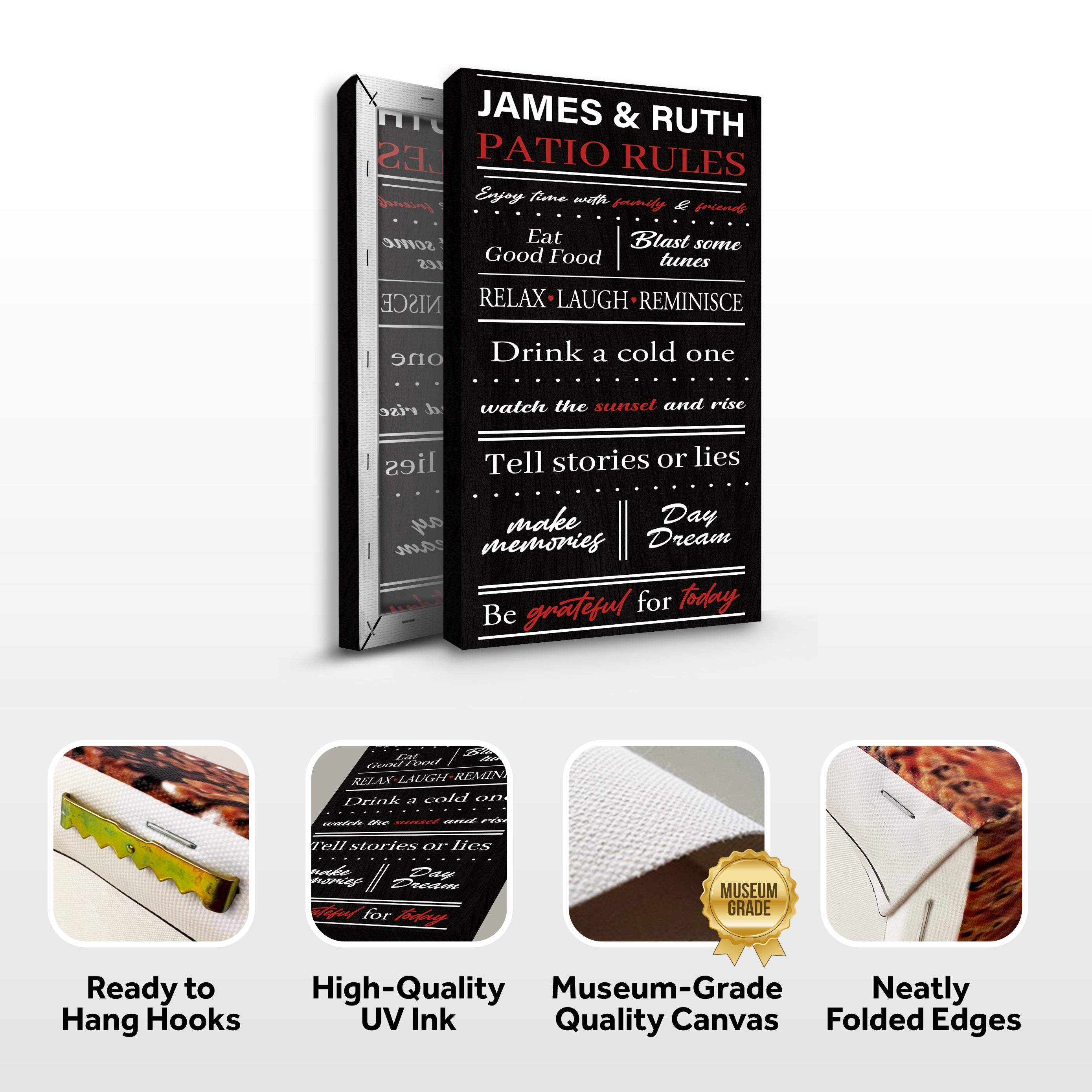 Patio Rules Sign on sale at MyriadMart