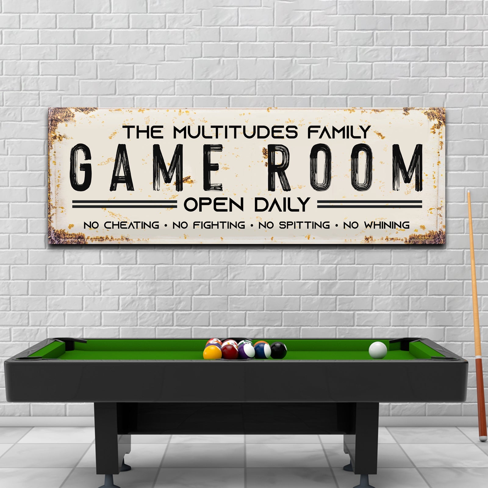 Family Game Room Sign on sale at MyriadMart