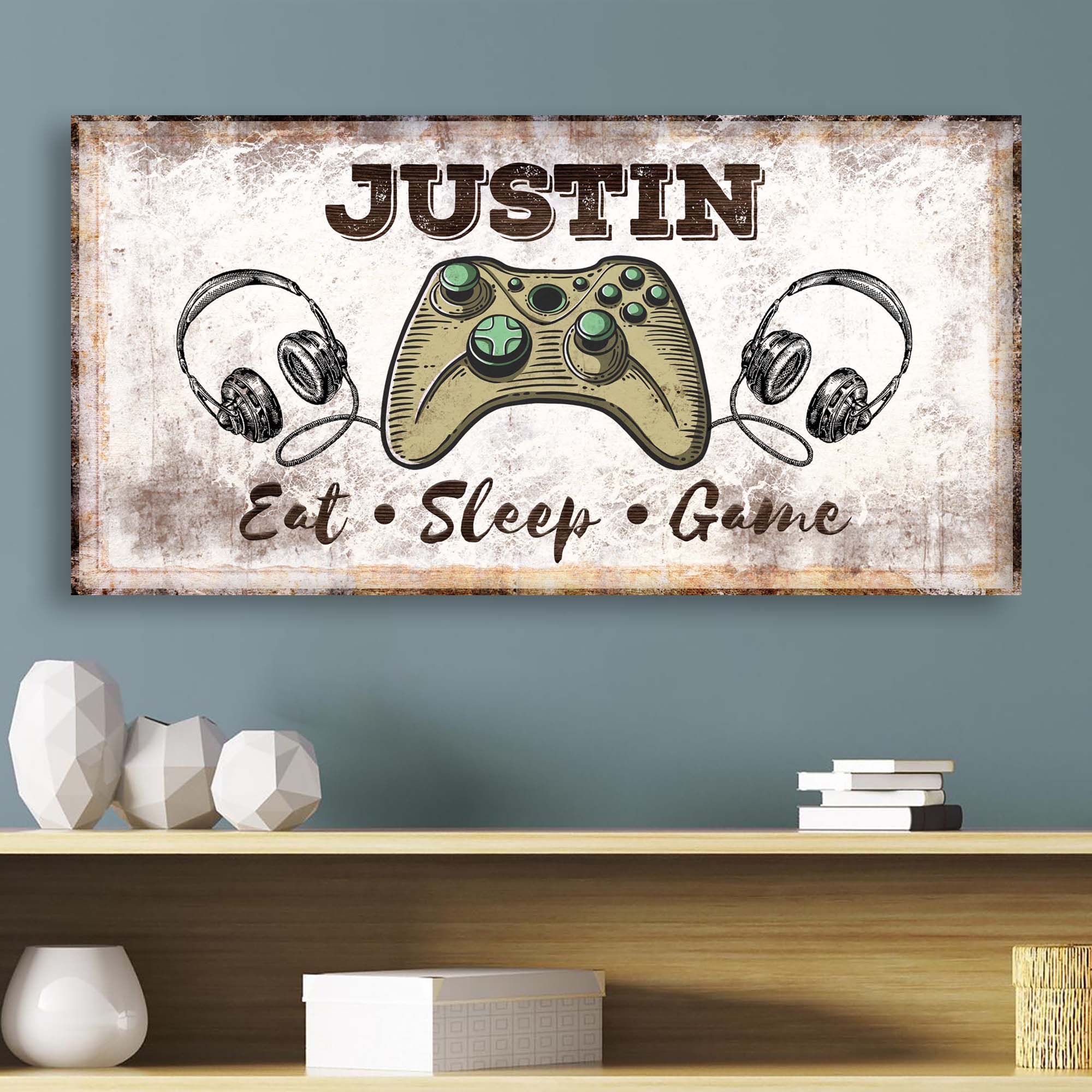 Eat Sleep Game Sign on sale at MyriadMart
