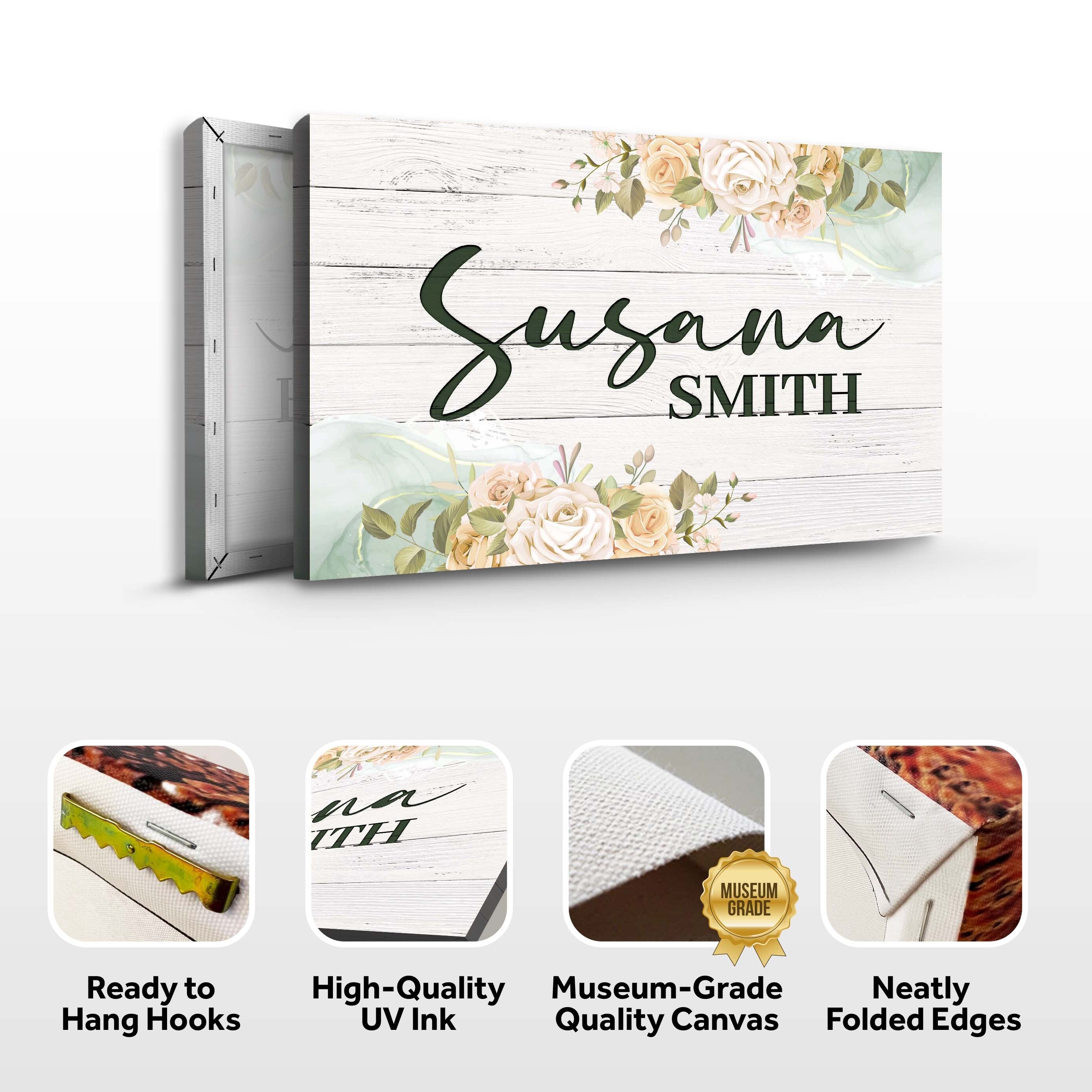 Floral Girls Room Sign on sale at MyriadMart