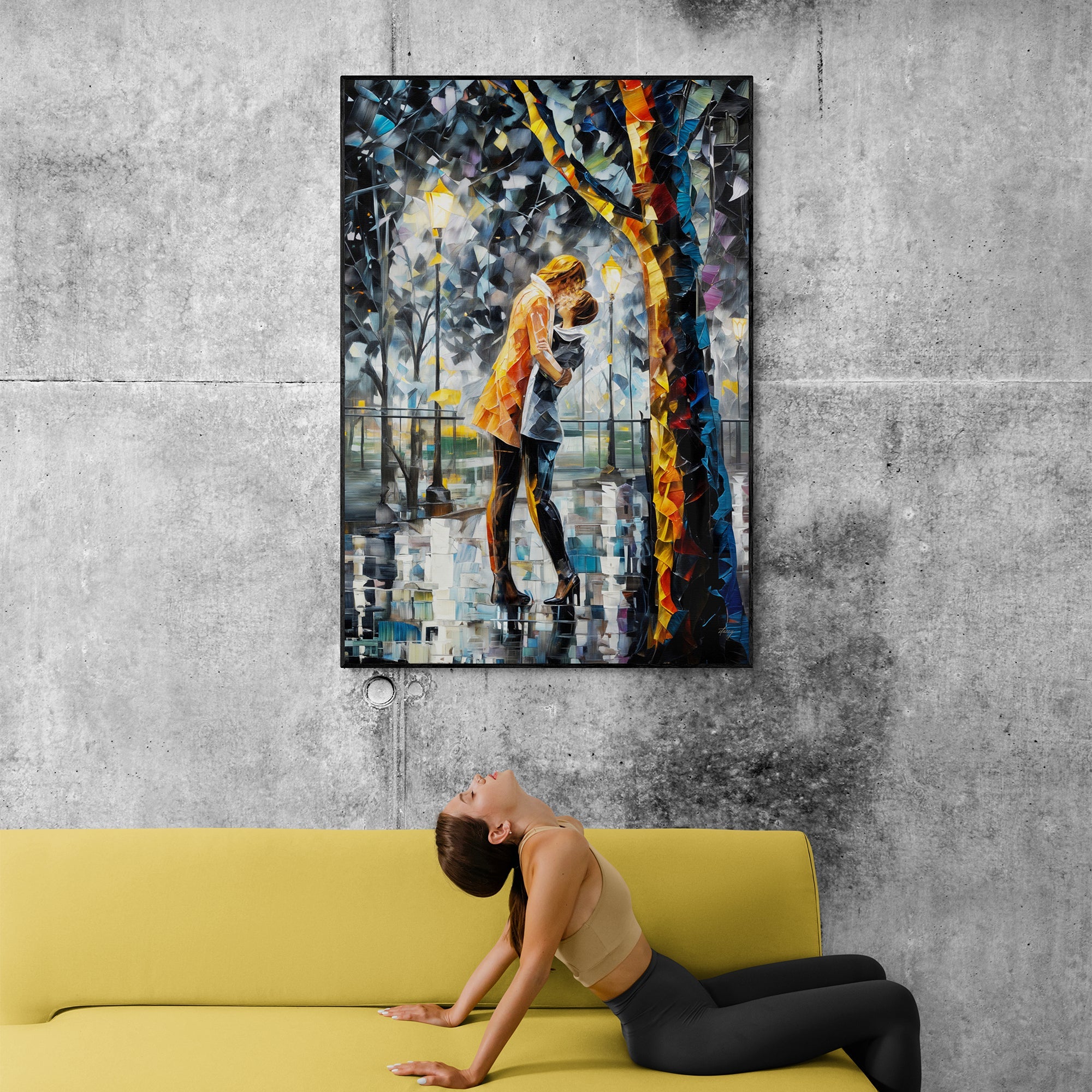 Canvas Print: "Kaleidoscope Kiss" on sale at MyriadMart