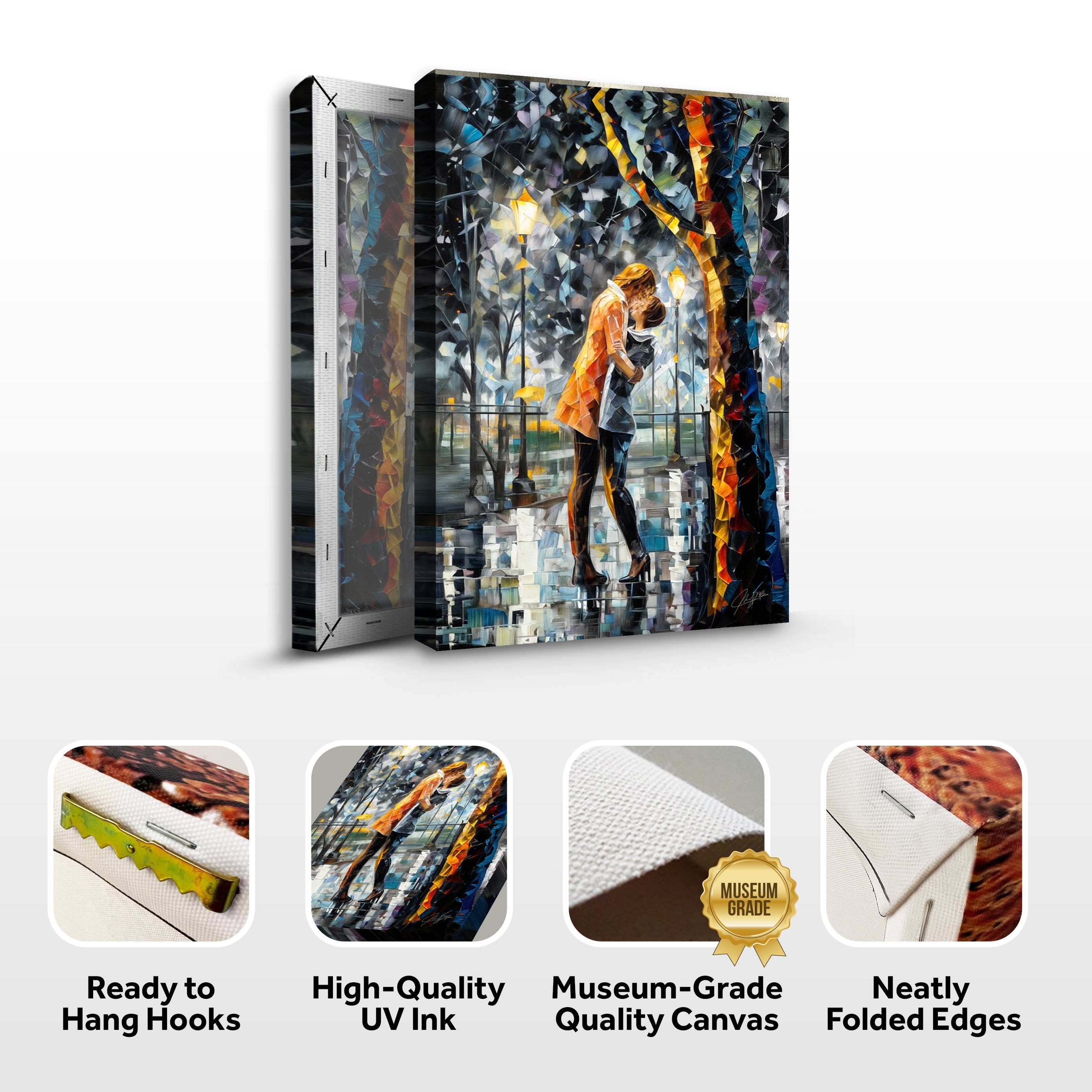 Canvas Print: "Kaleidoscope Kiss" on sale at MyriadMart