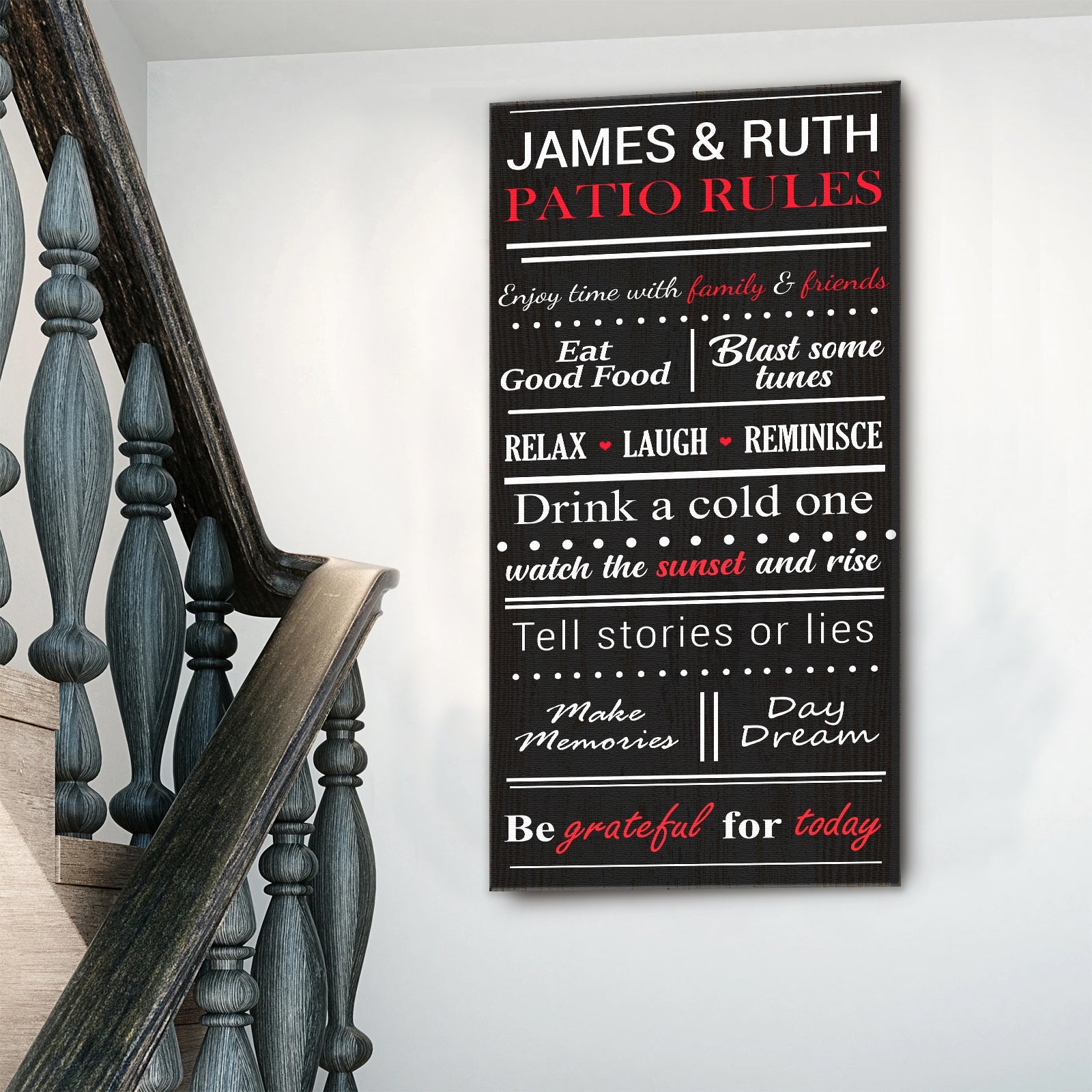 Patio Rules Sign on sale at MyriadMart