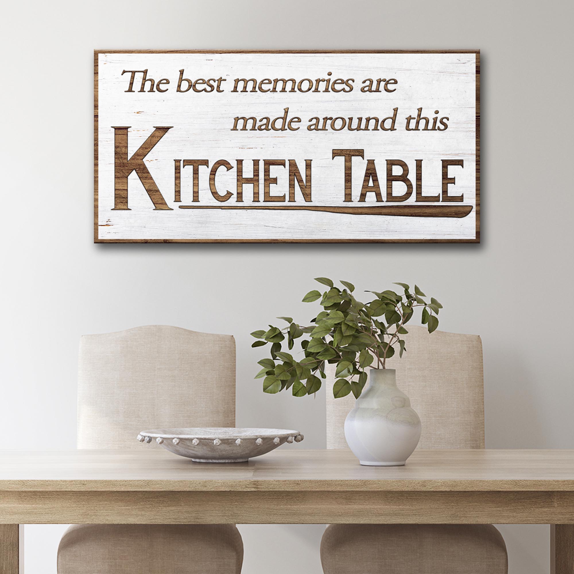 Kitchen Table Wall Art Sign on sale at MyriadMart