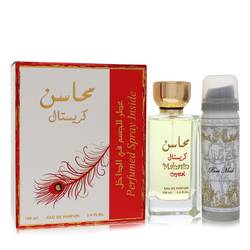 Lattafa Mahasin Crystal Eau De Parfum Spray with 1.7 oz Deodorant Spray By Lattafa on sale at MyriadMart