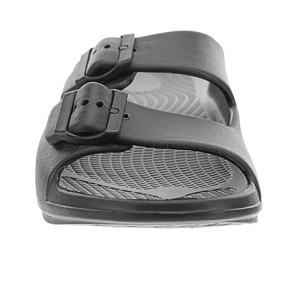 Sovella Active Recovery Sandals Women's PF Buckle Slide Black on sale at MyriadMart