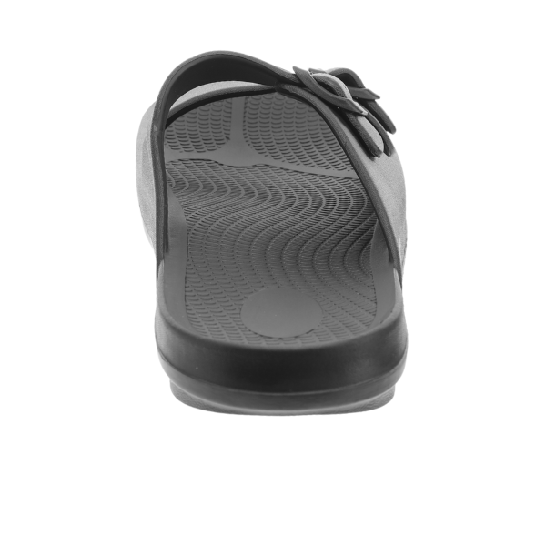 Sovella Active Recovery Sandals Men's PF Buckle Slide Black on sale at MyriadMart