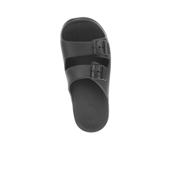 Sovella Active Recovery Sandals Women's PF Buckle Slide Black on sale at MyriadMart