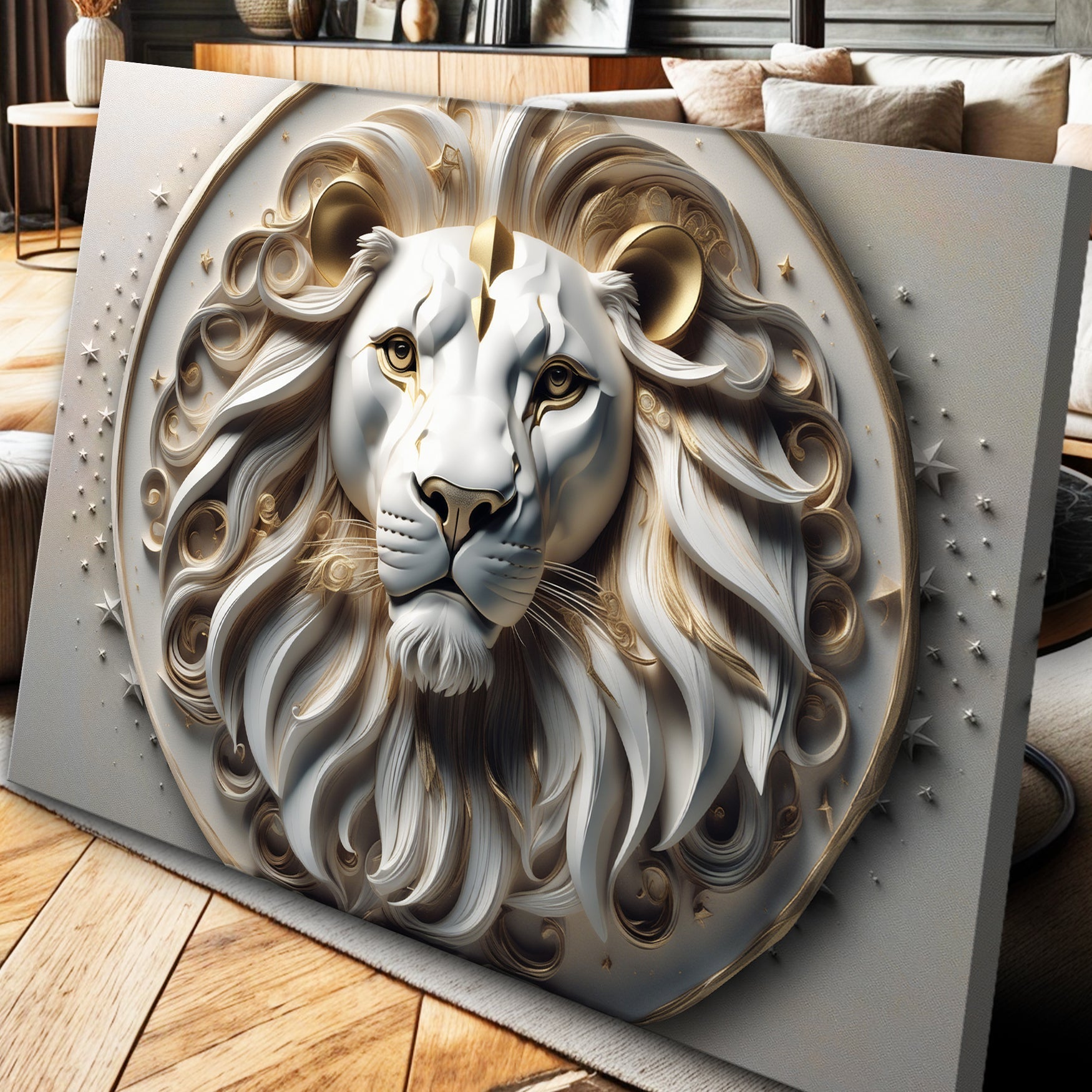 3D Majestic Lion Wall Art VI on sale at MyriadMart