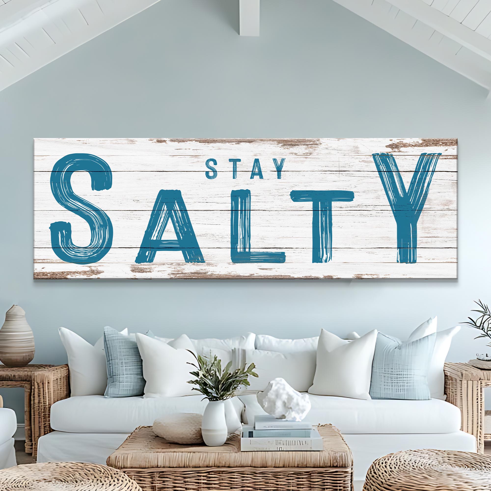 Stay Salty Coastal Sign V on sale at MyriadMart