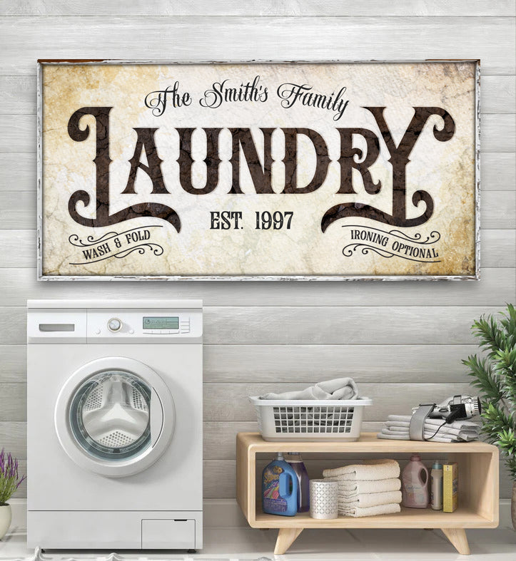 Family Laundry Sign II on sale at MyriadMart
