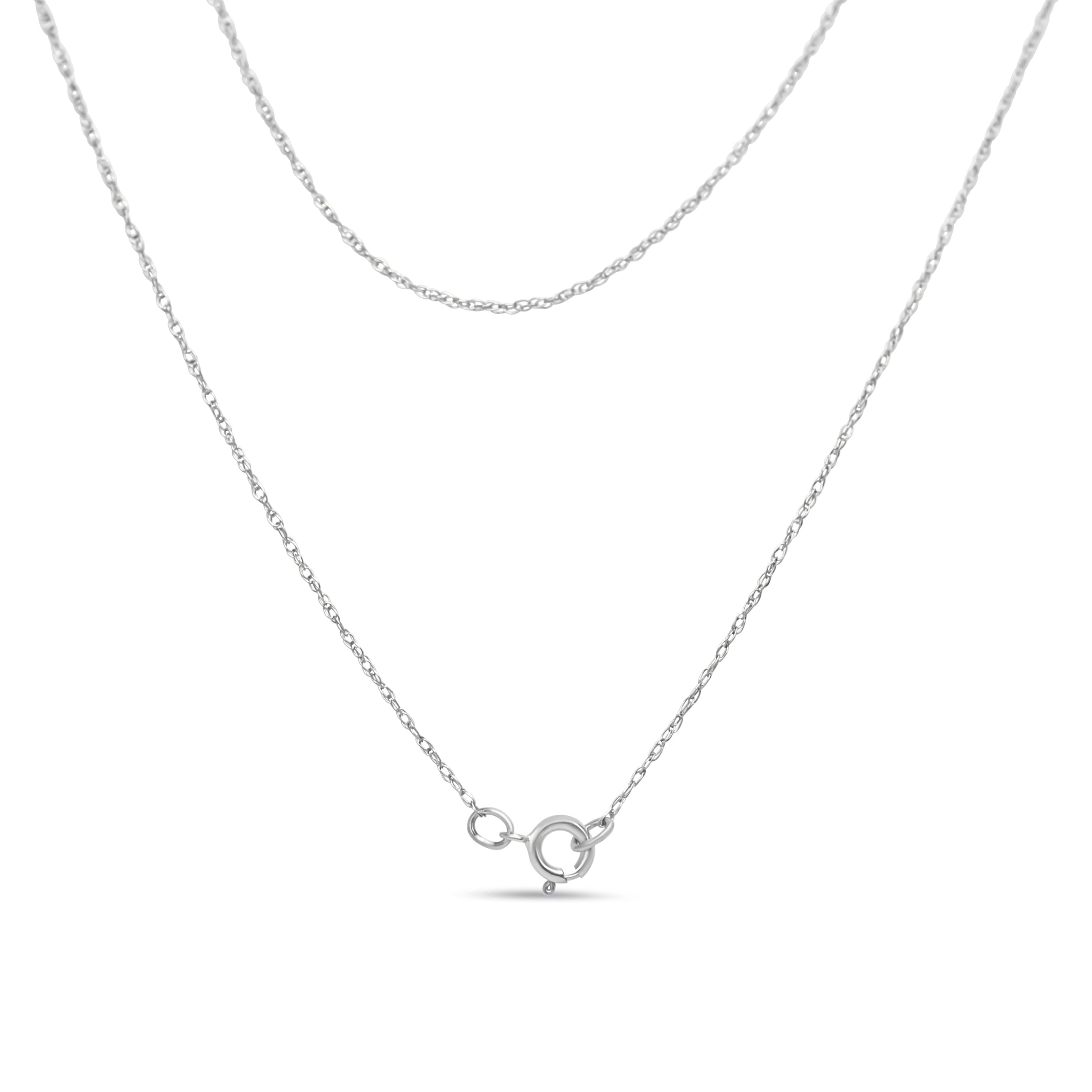 .925 Sterling Silver 1/4 Cttw Diamond Lock 18" Pendant Necklace with Paperclip Chain H-I Color, SI2-I1 Clarity on sale at MyriadMart