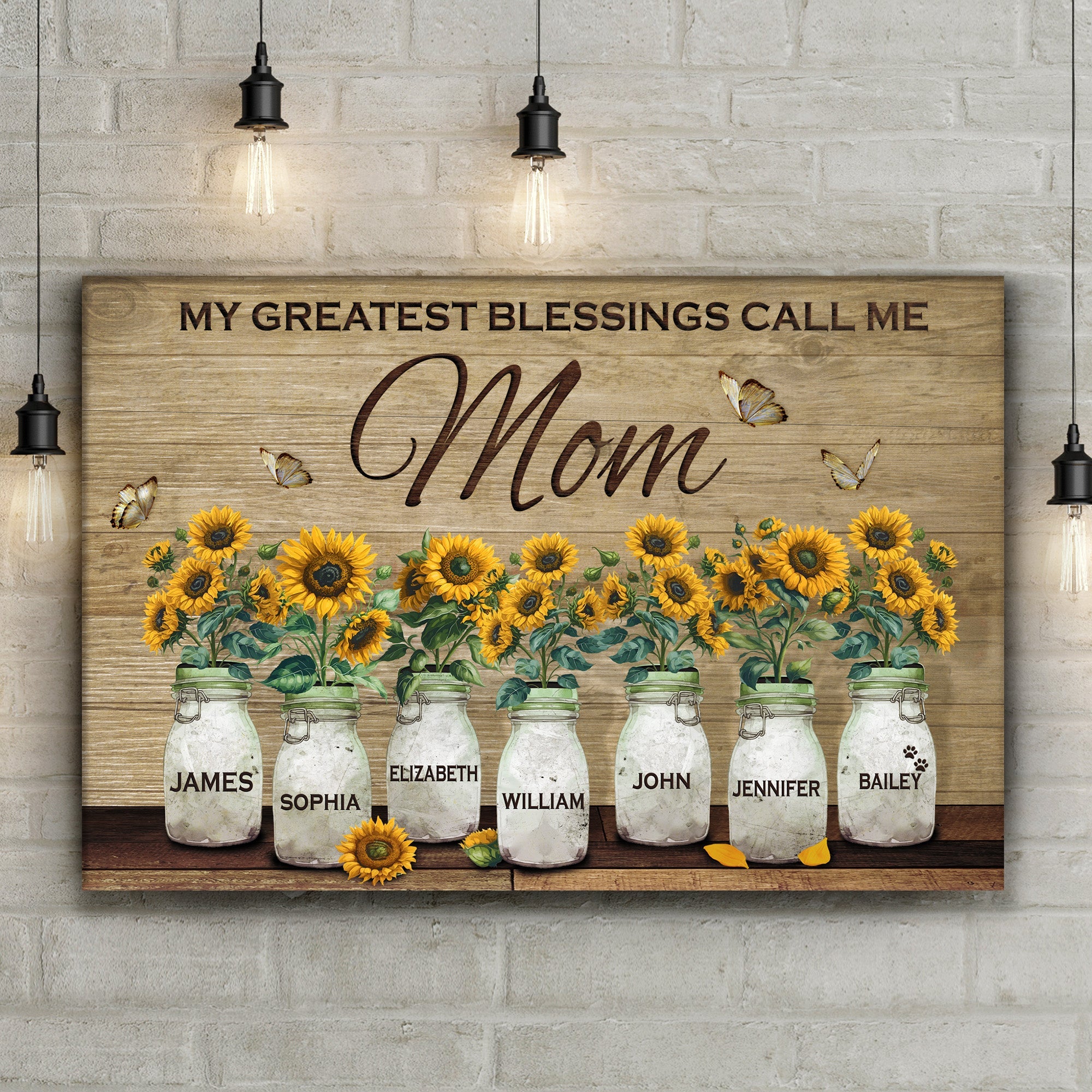 Mother's Day Sign My Greatest Blessings Call Me Mom III on sale at MyriadMart
