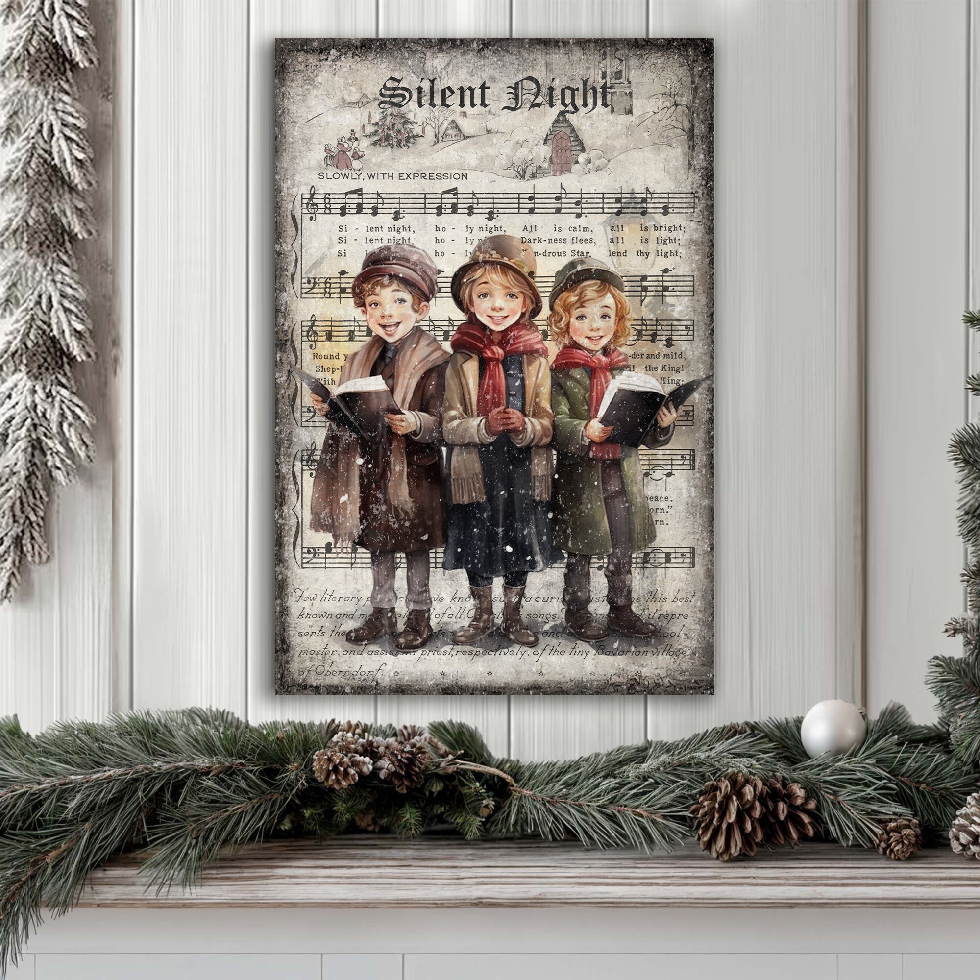 Vintage Christmas Carolers Wall Art III on sale at MyriadMart