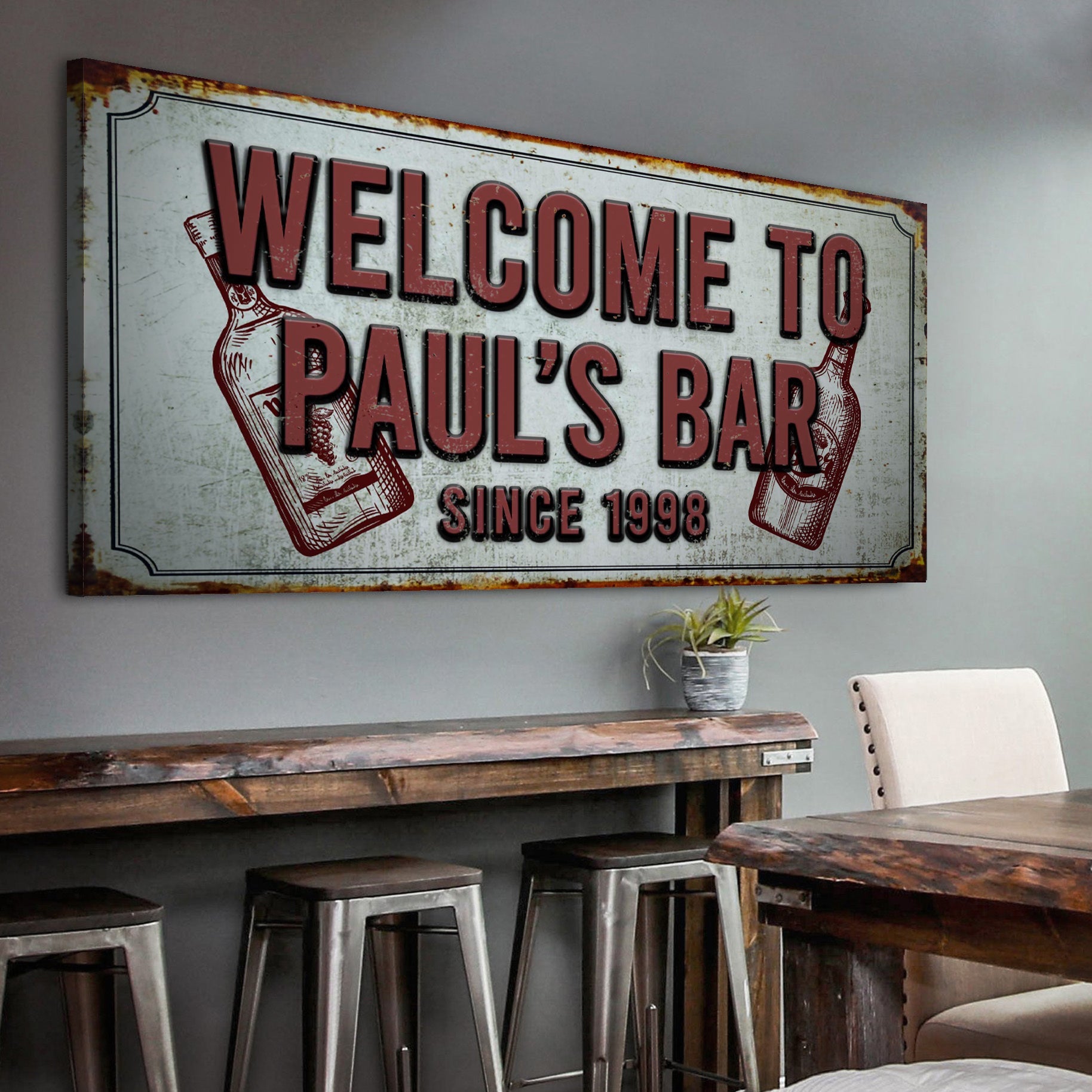 Bar Sign III on sale at MyriadMart