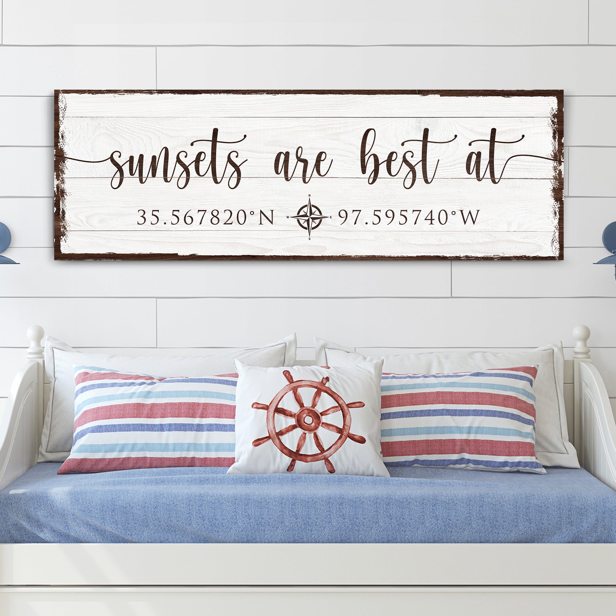 Sunsets Are Best At Coordinates Sign on sale at MyriadMart
