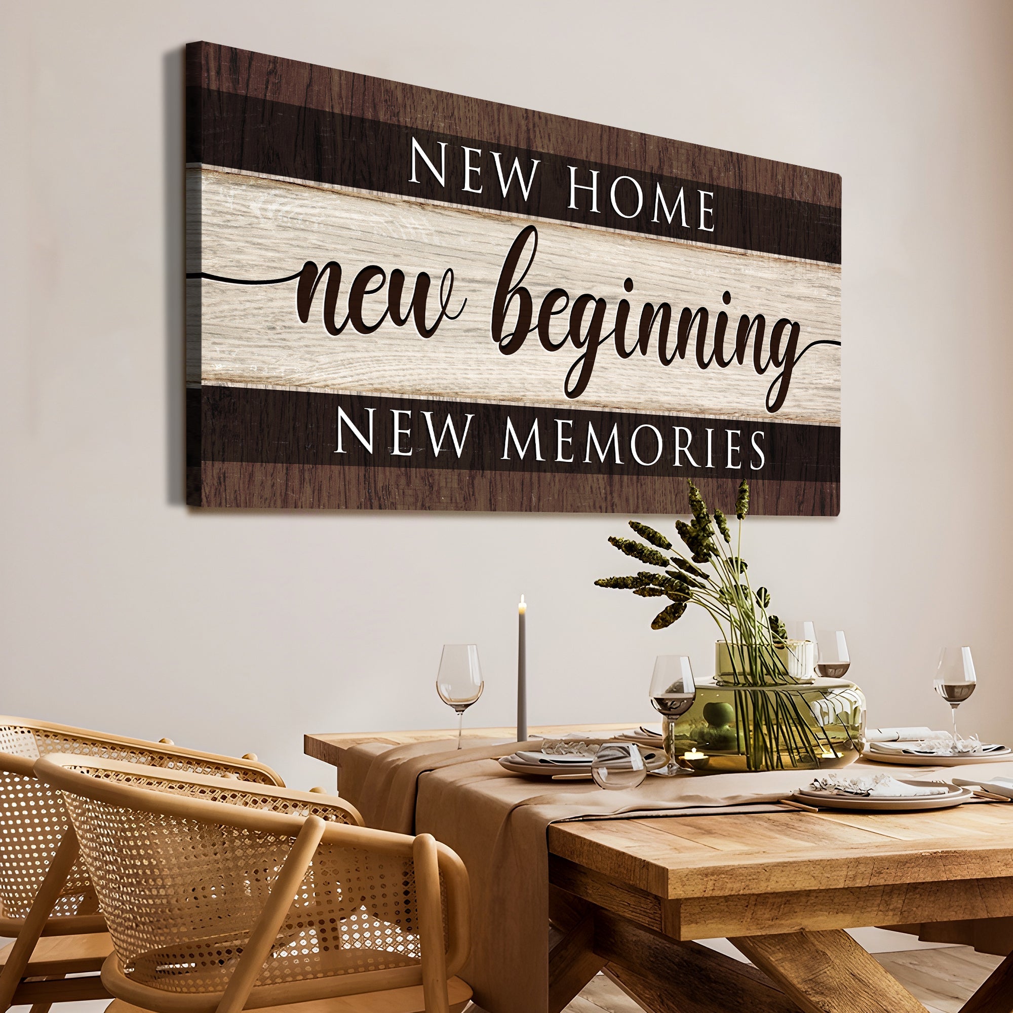 New Home New Beginning New Memories Sign III on sale at MyriadMart