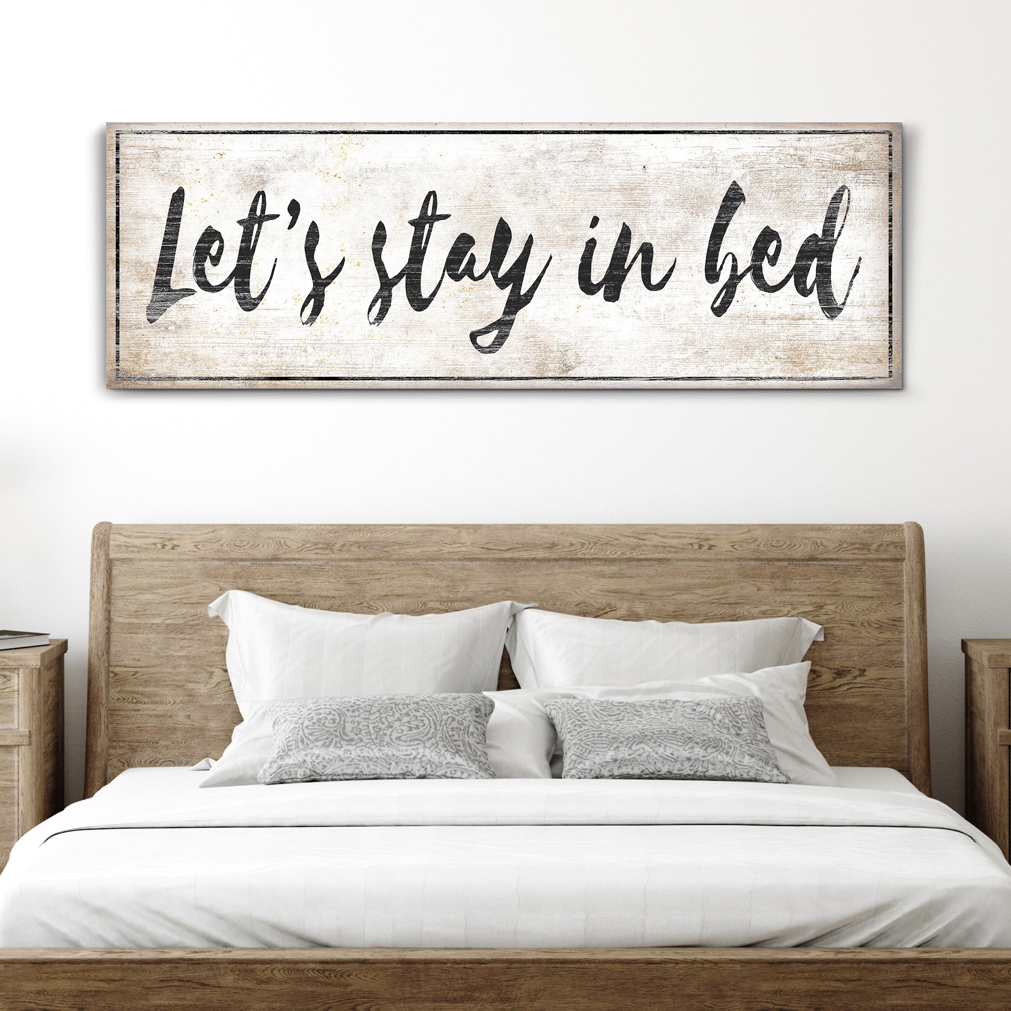 Let's Stay in Bed Bedroom Sign IV on sale at MyriadMart