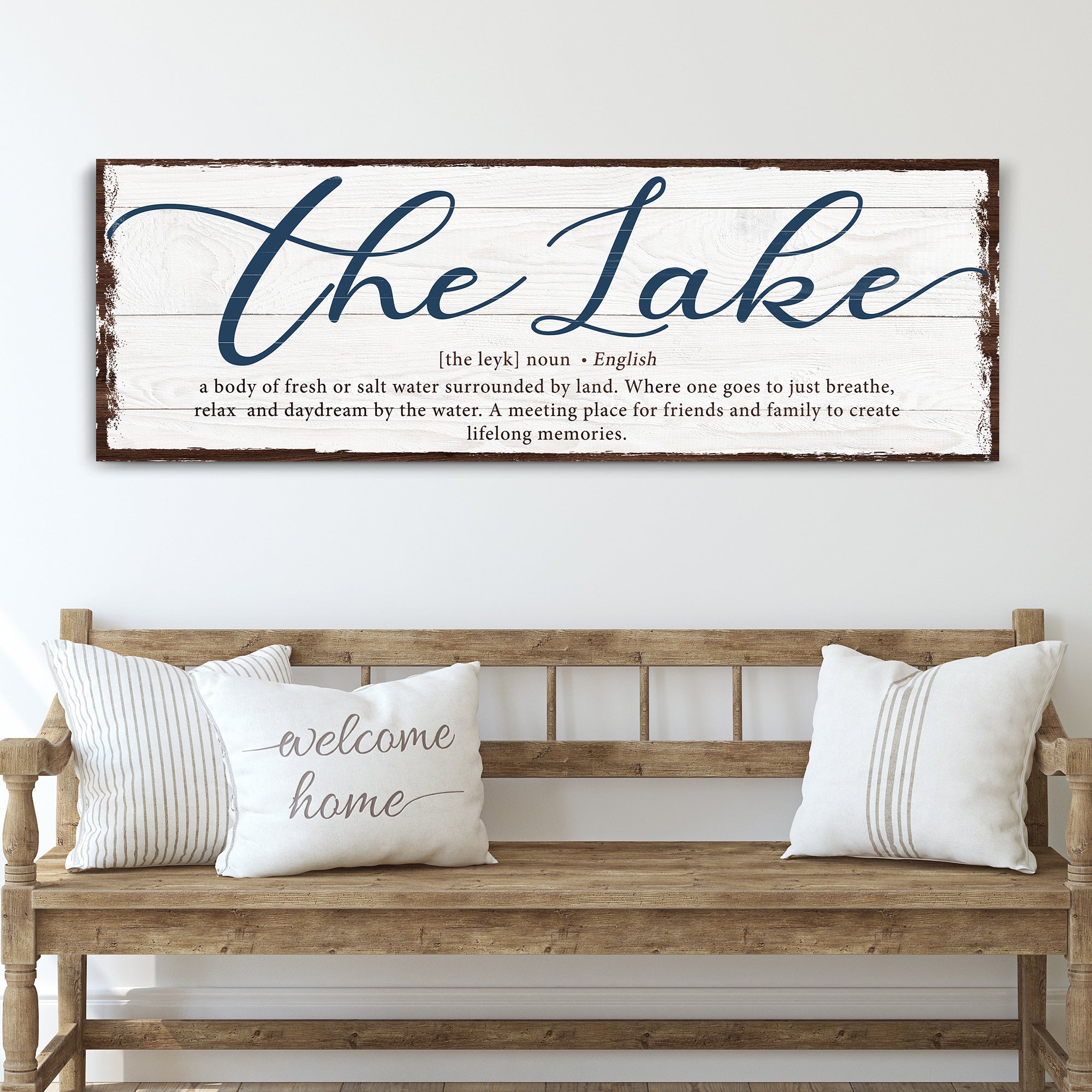 The Definition Of Lake Sign on sale at MyriadMart