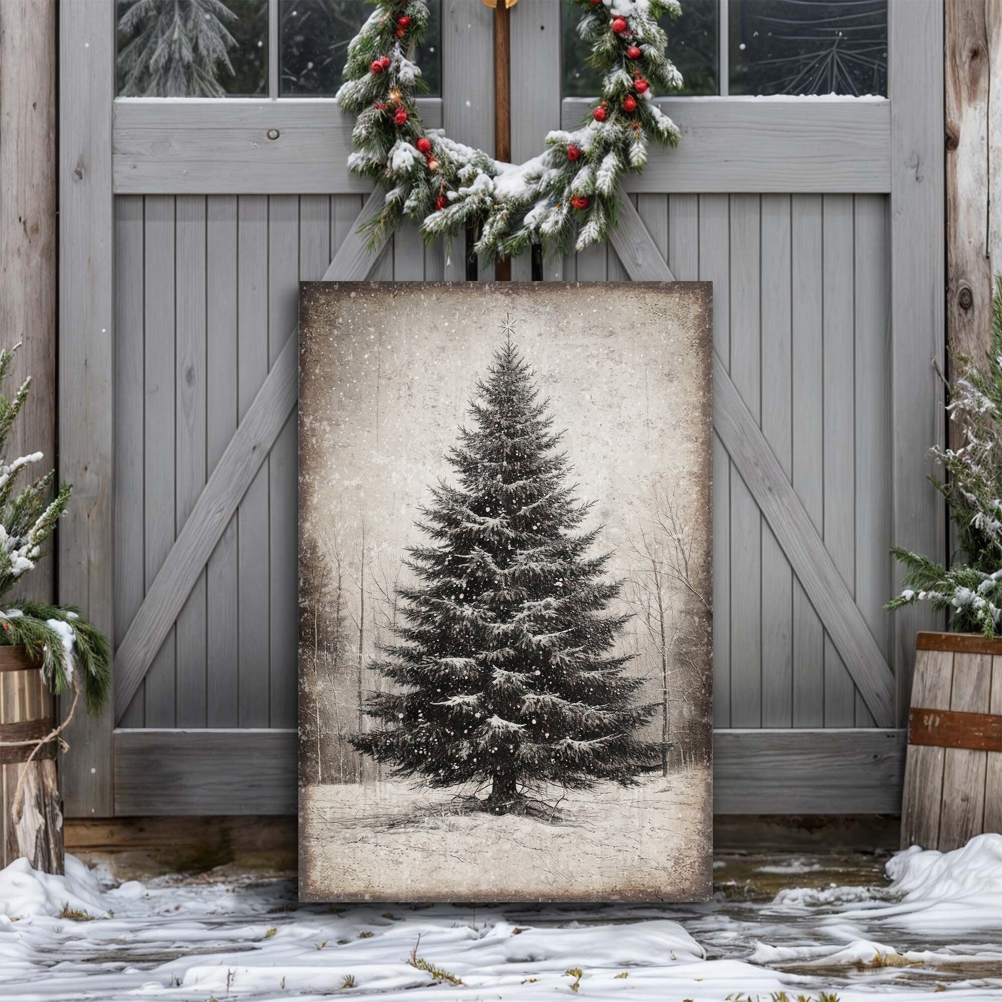 Vintage Christmas Tree Wall Art III on sale at MyriadMart