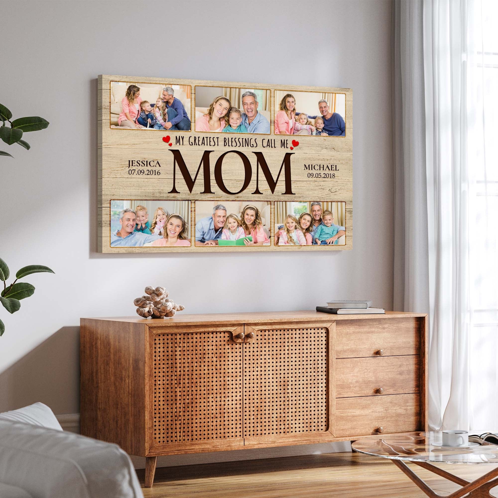 Mother's Day Sign My Greatest Blessings Call Me Mom II on sale at MyriadMart