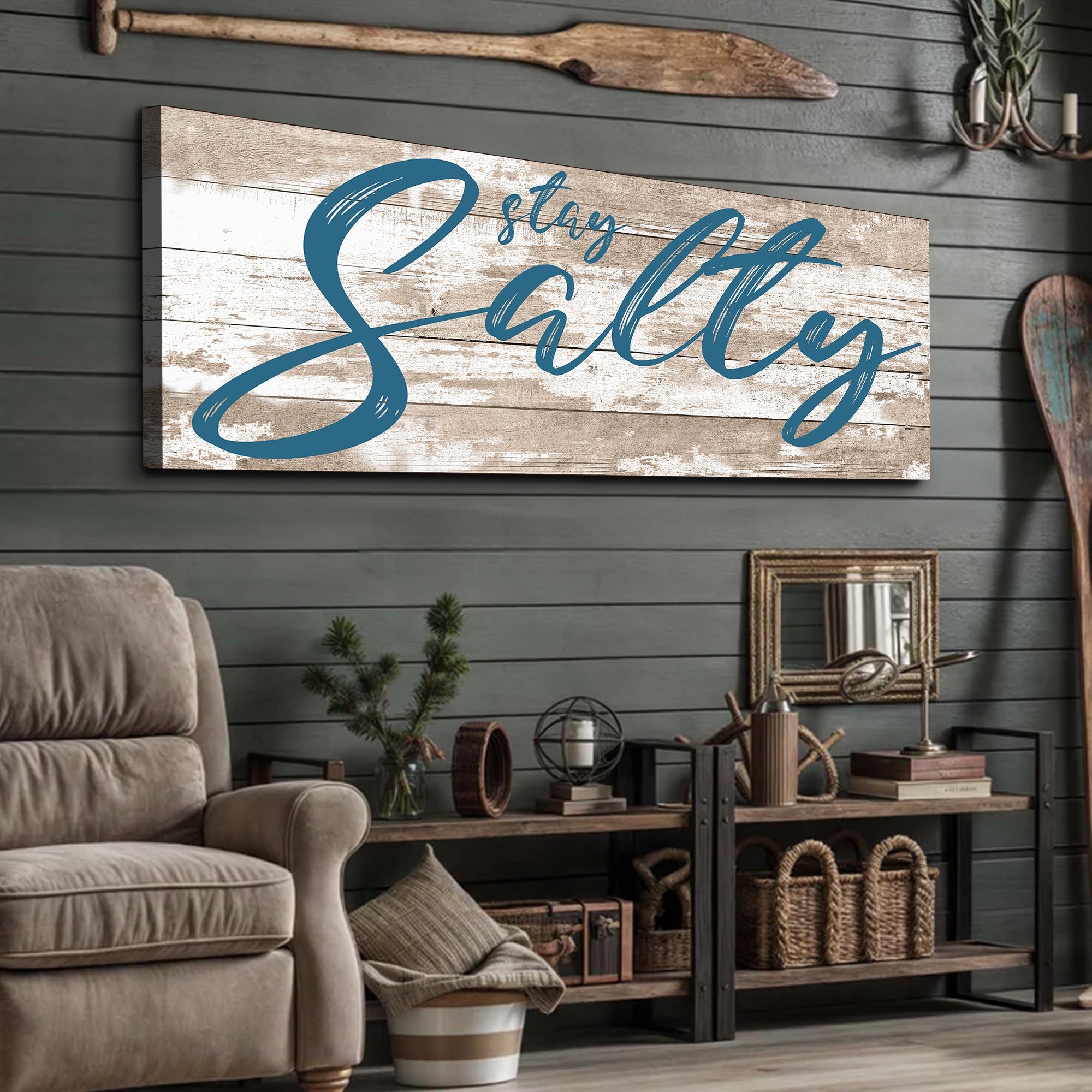 Stay Salty Coastal Sign II on sale at MyriadMart