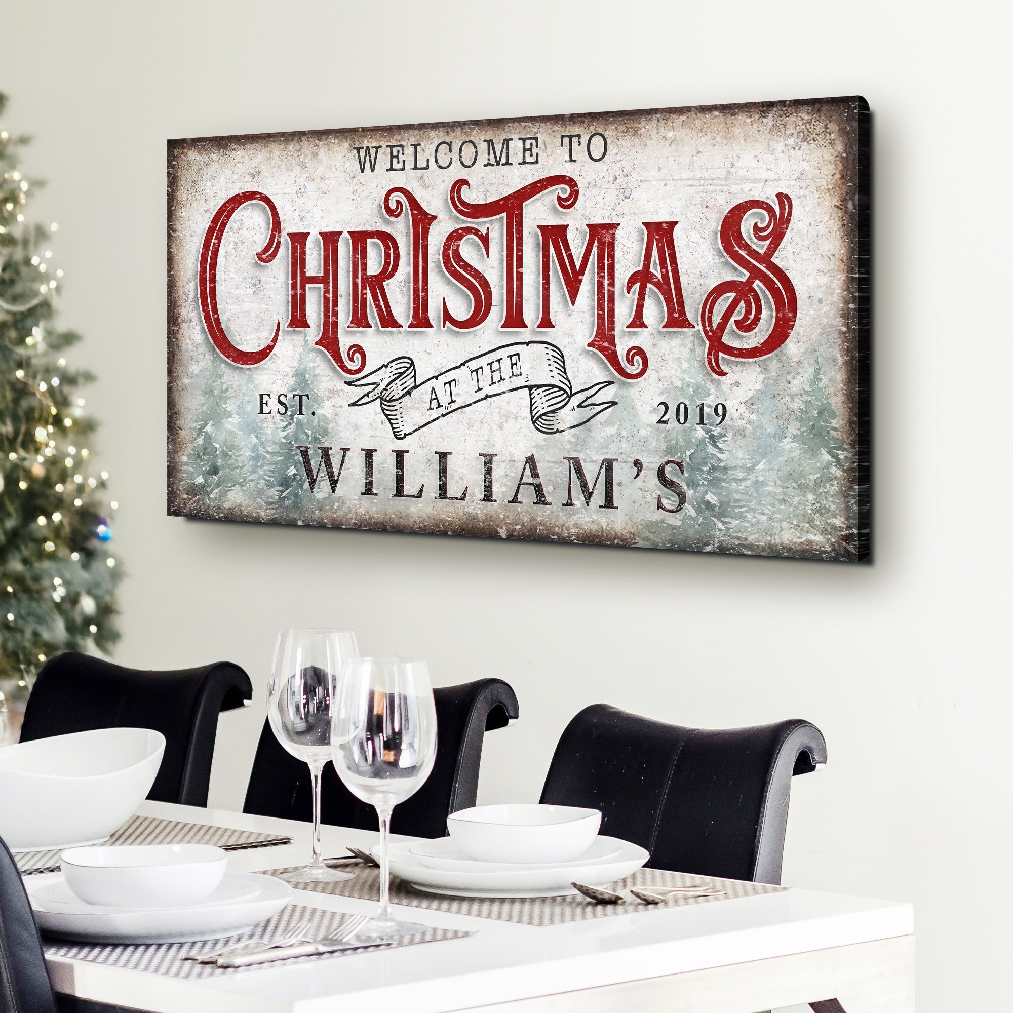 Family Welcome To Christmas Sign IV on sale at MyriadMart