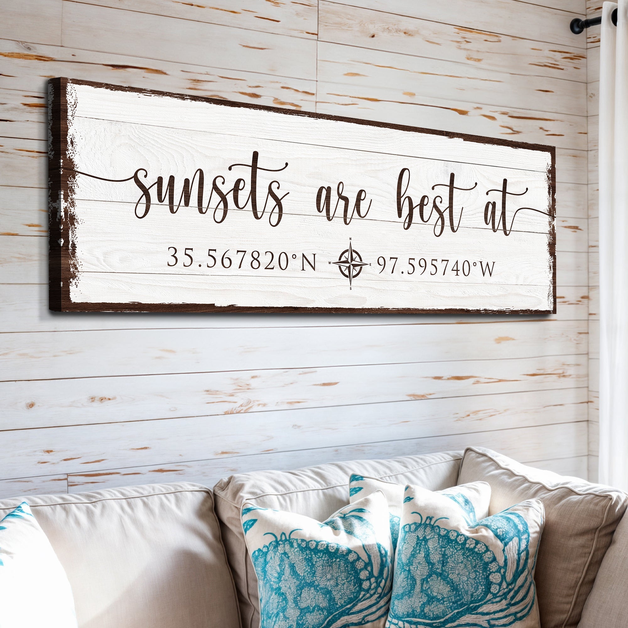 Sunsets Are Best At Coordinates Sign on sale at MyriadMart