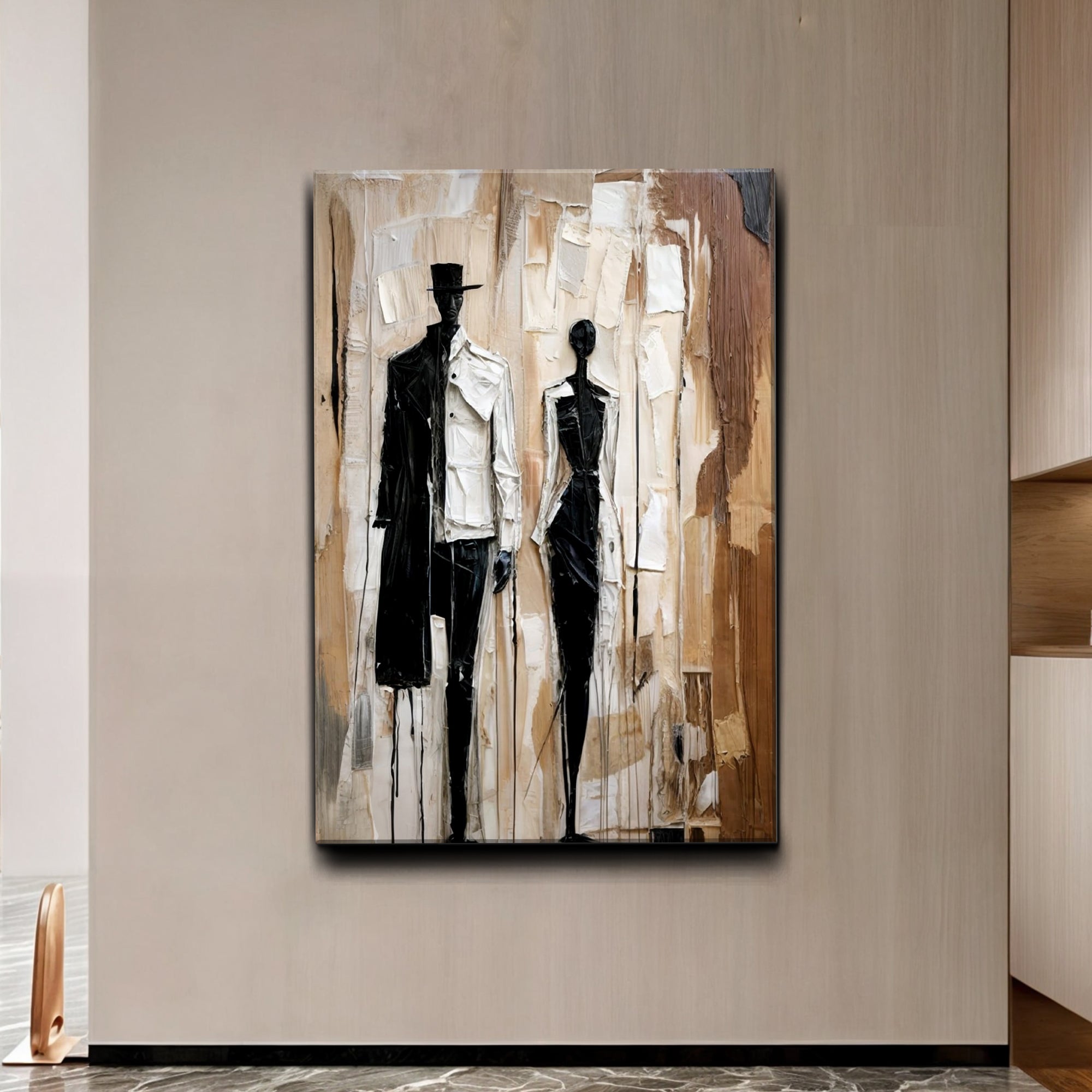 Modern Abstract Couple Wall Art on sale at MyriadMart