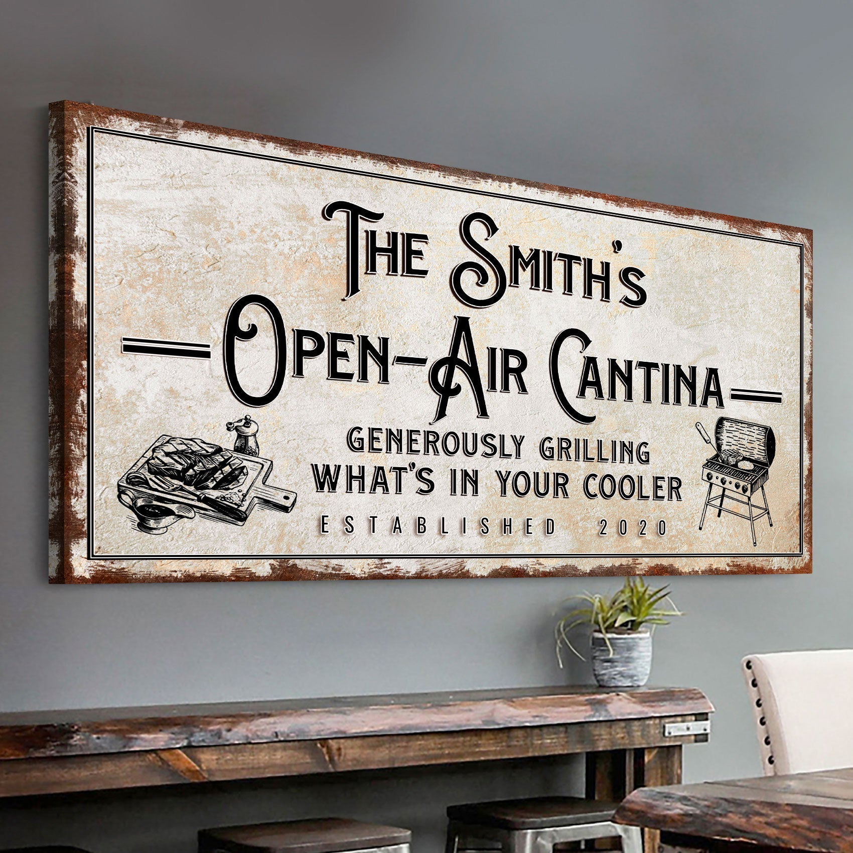 Family Open Air Cantina Sign on sale at MyriadMart