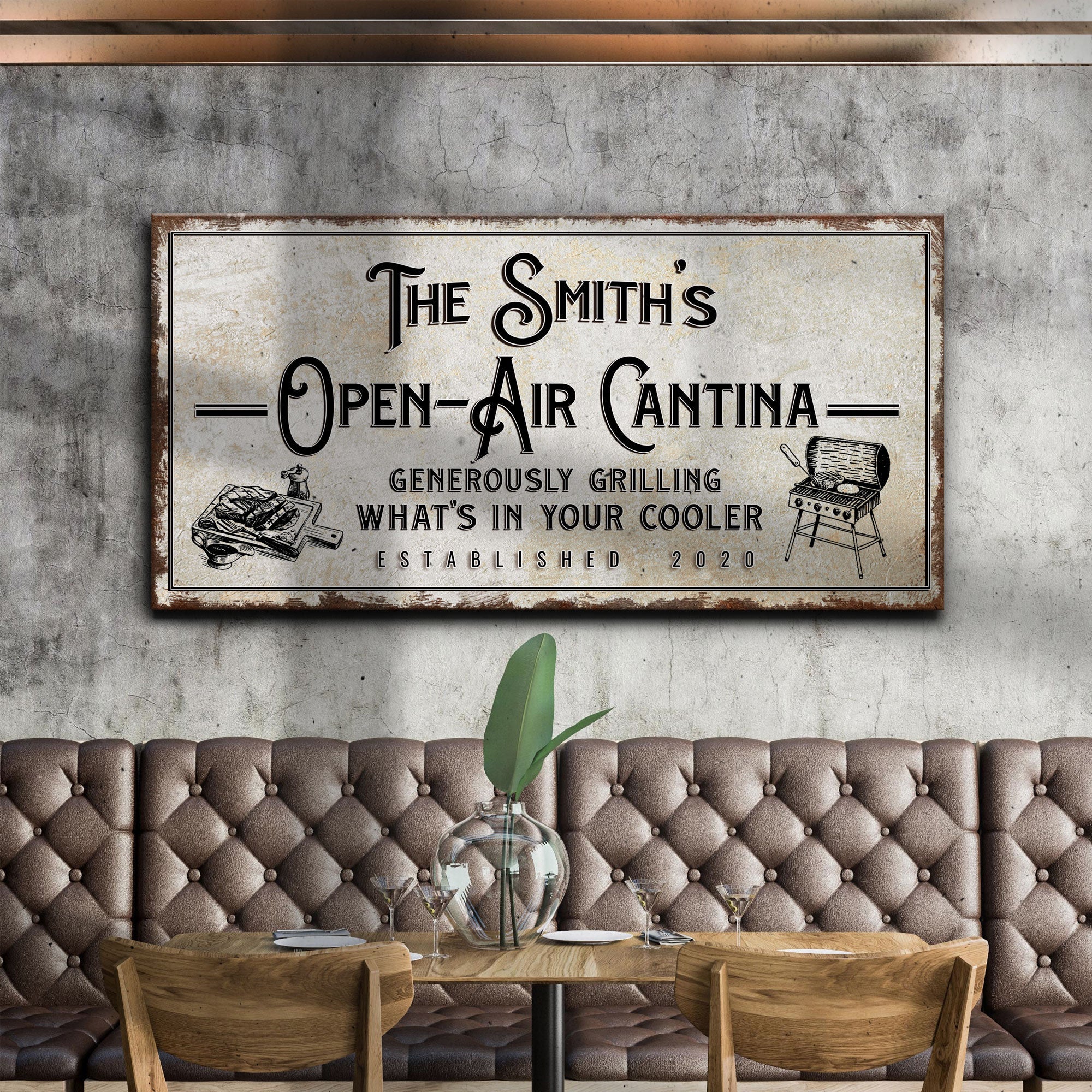 Family Open Air Cantina Sign on sale at MyriadMart